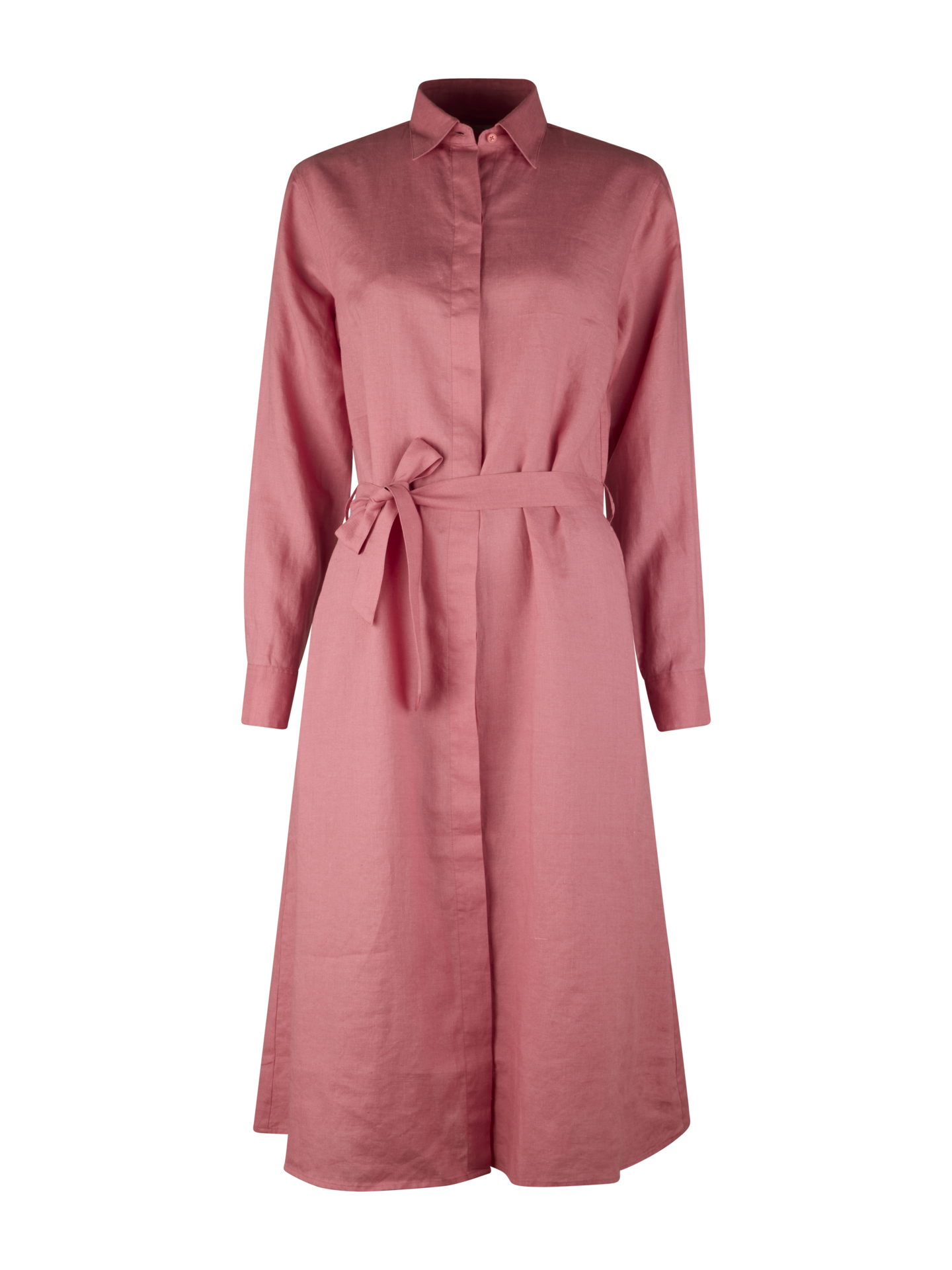 Stenströms Happy Rosa Linneklänning | Dam | Klänningar | Feminine | Storlek: M | Rosa | Enfärgad | Lång Ärm