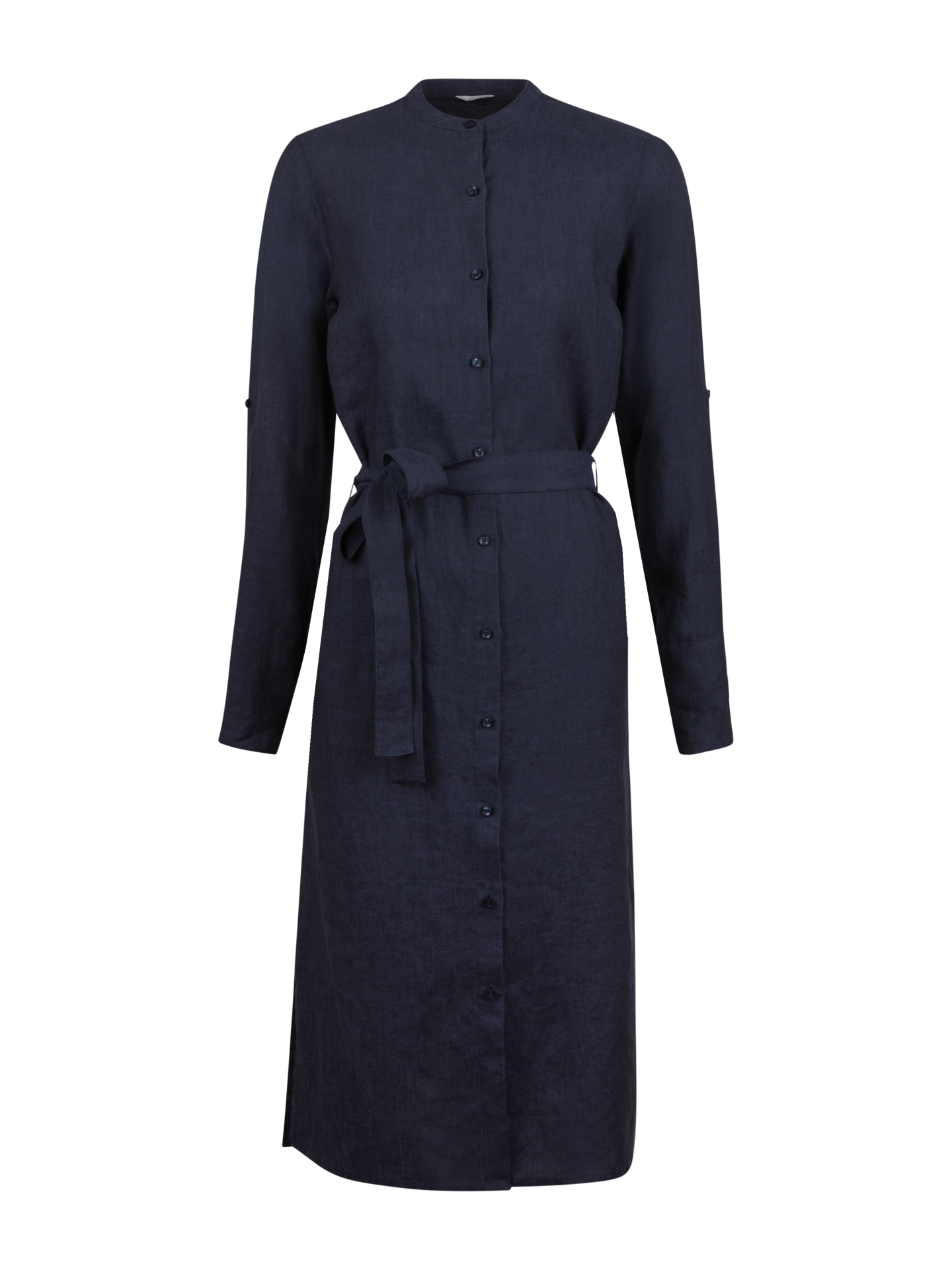 Anette Navy Linen Dress