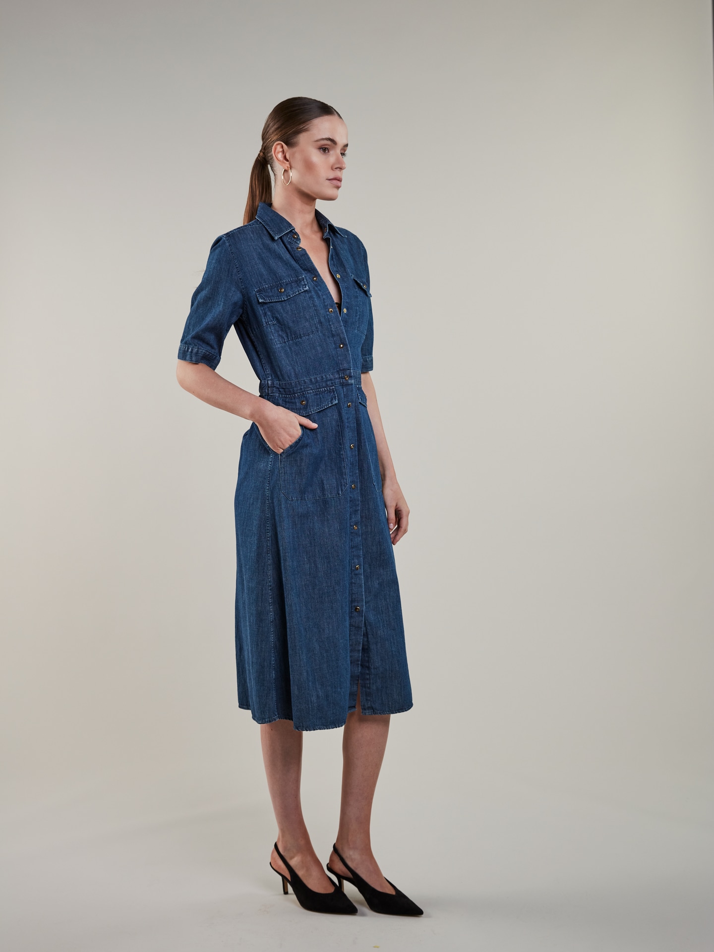 Jolene Dark blue Cargo Dress