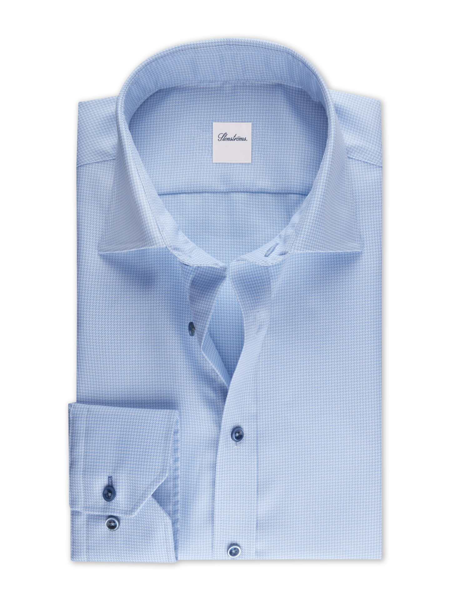 Stenströms Lyse blå Twillskjorte | Herre | Herreskjorter | Comfort | Størrelse: 47 | Lyse blå | Solid | Lange Ermer