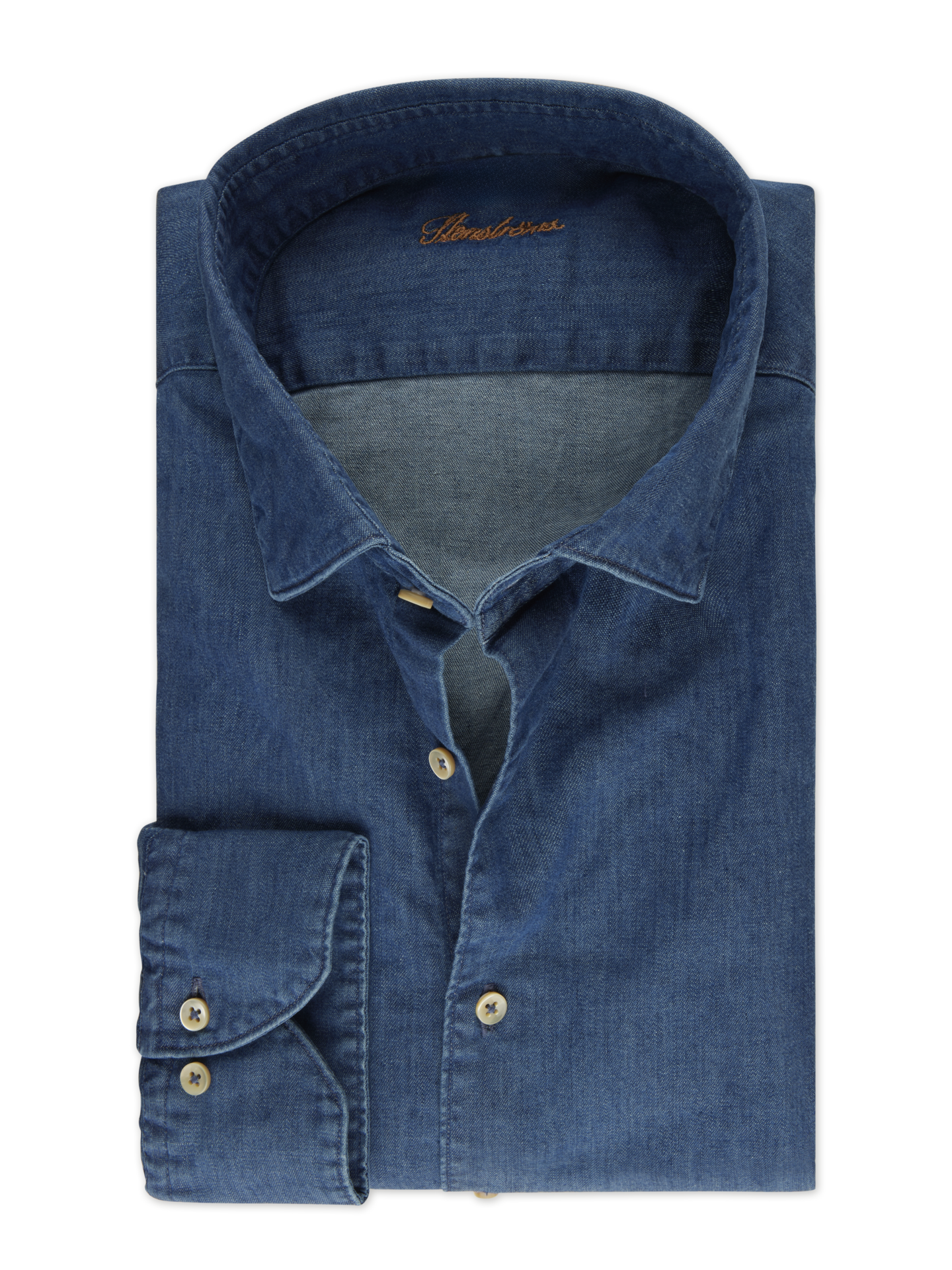 Stenströms Blue Denim Shirt | Men | Men's Shirts | Comfort | Size: 3XL | Blue | Solid | Long Sleeves