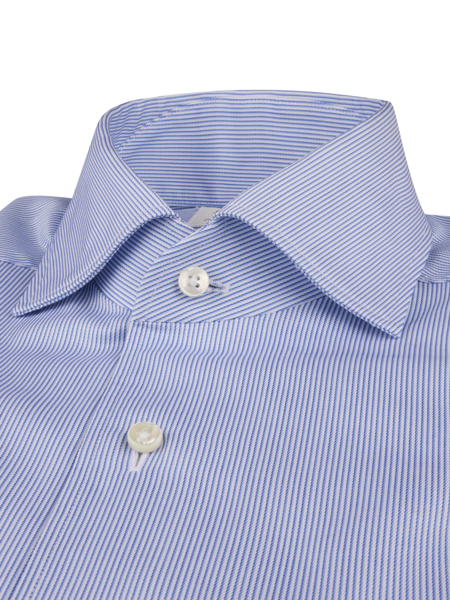 Light blue Striped Twill Shirt