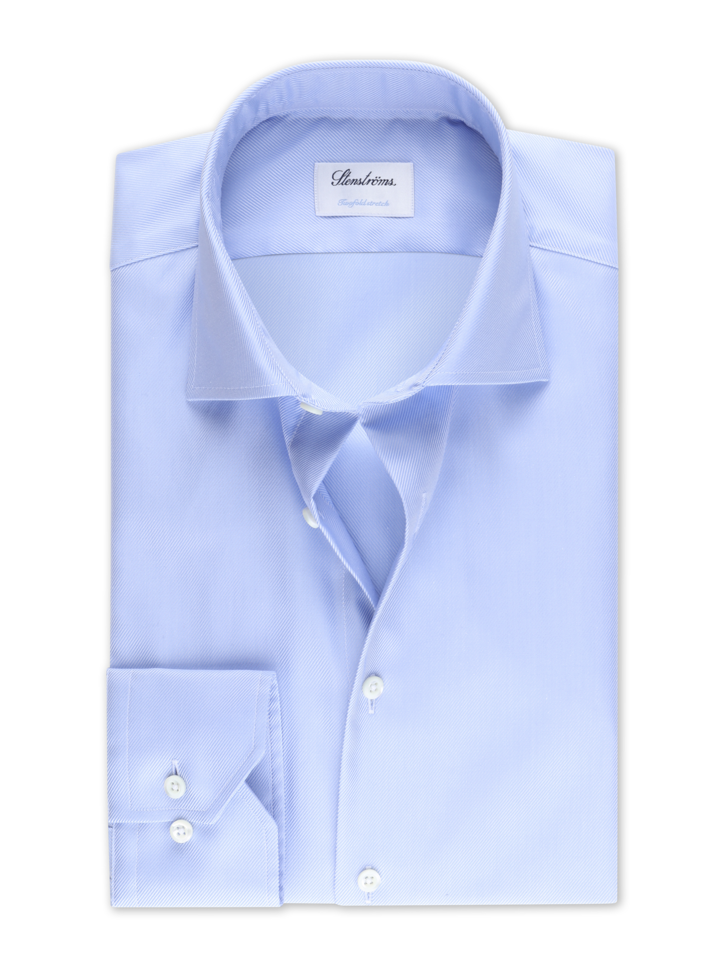 Stenströms Light blue Stretch Shirt | Men | Men's Shirts | Fitted Body | Size: 47 | Light blue | Solid | Long Sleeves