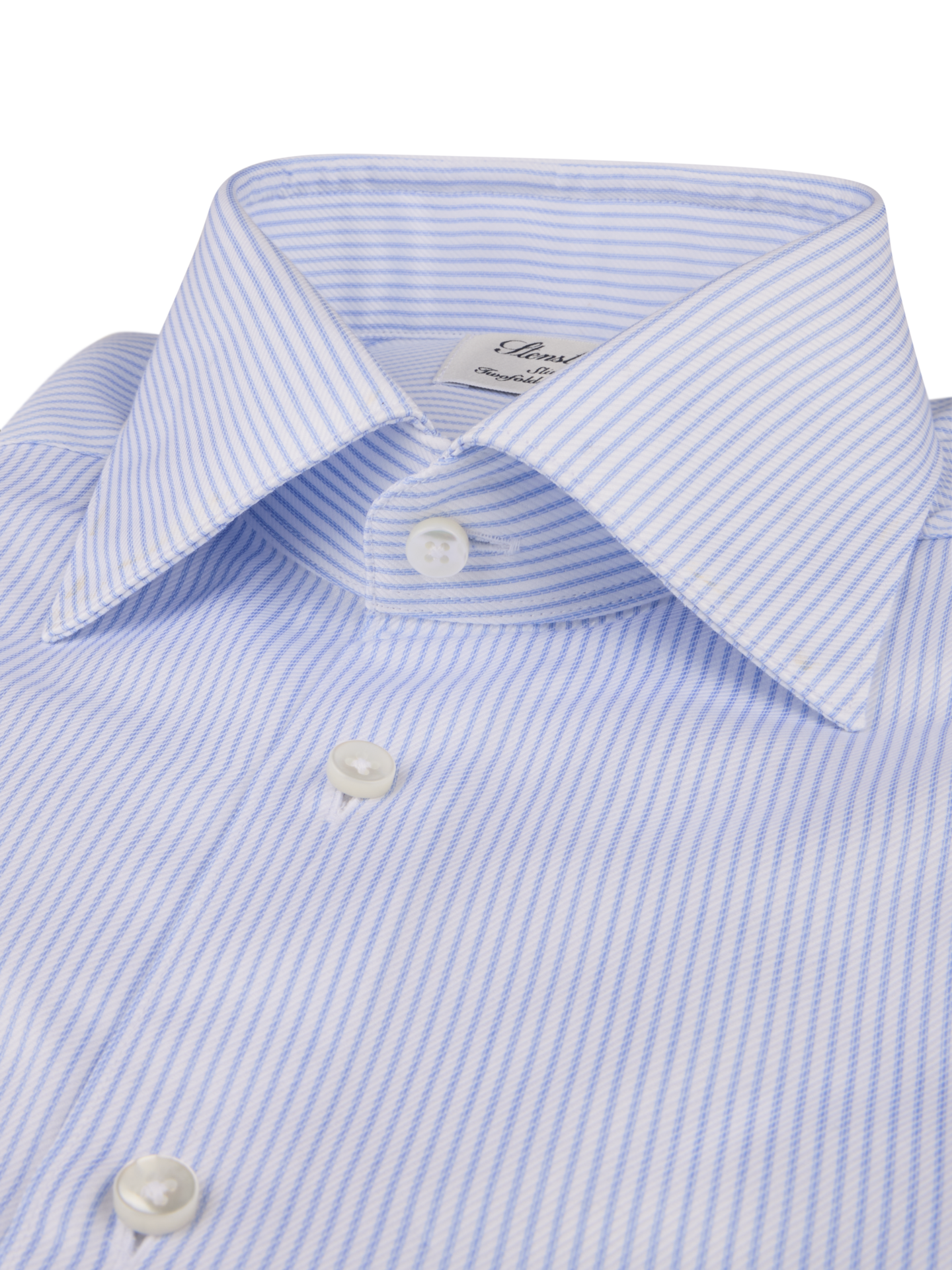 Light blue Striped Twill Shirt