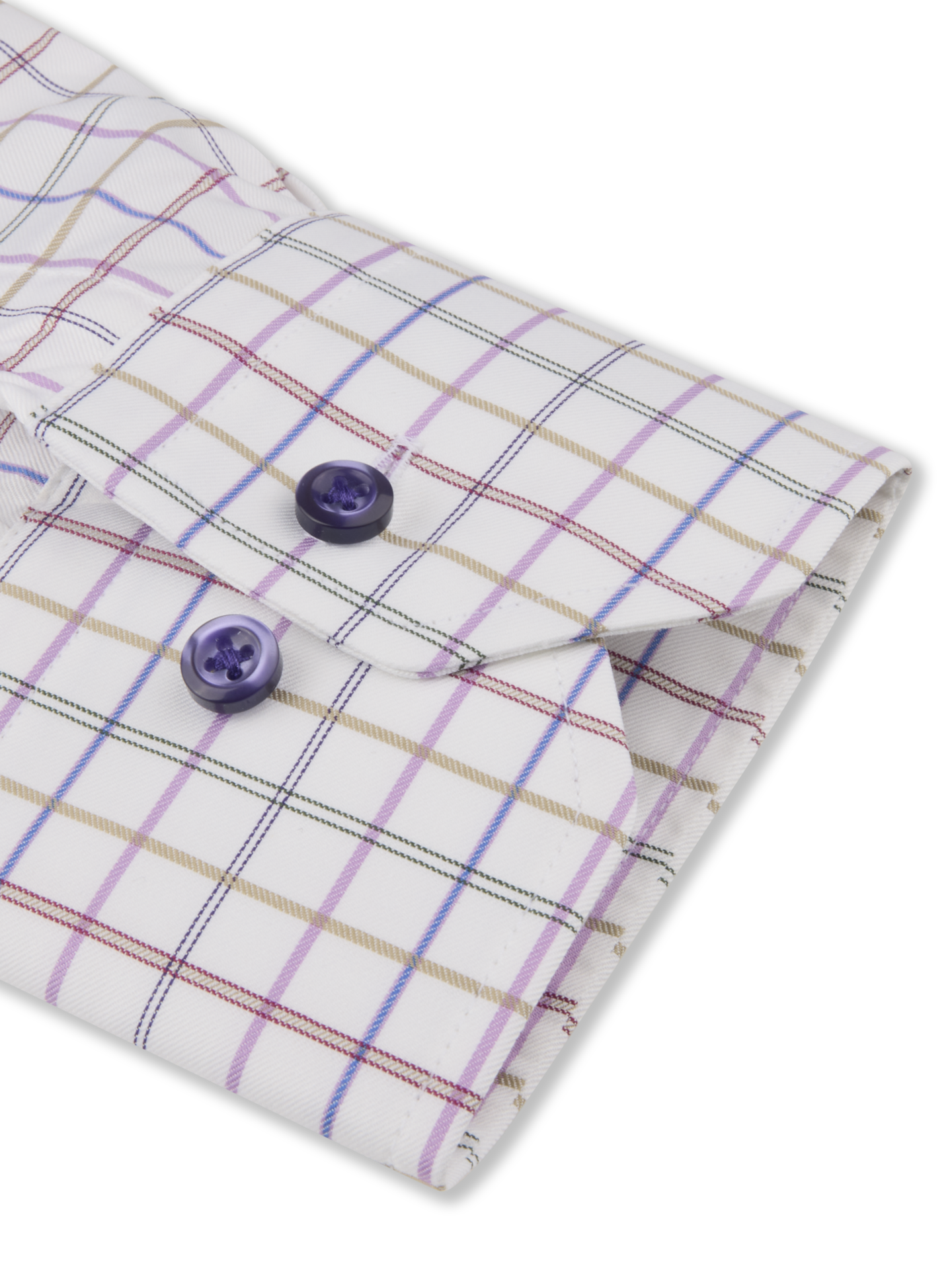 Dark pink Checked Twill Shirt