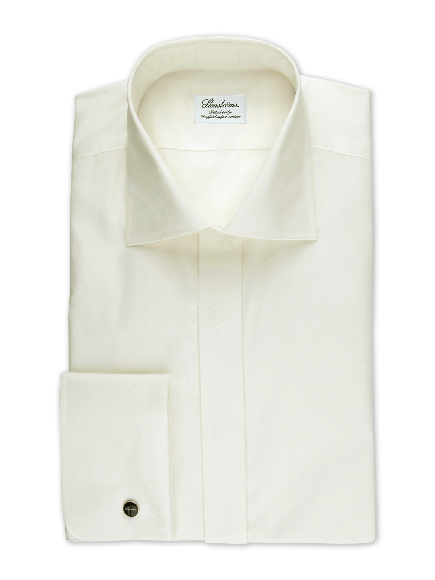 Stenströms Champange Tuxedo Shirt | Men | Men's Shirts | Evening & Tuxedo Shirts | Fitted Body | Size: 43 | Champange | Solid | Long Sleeves