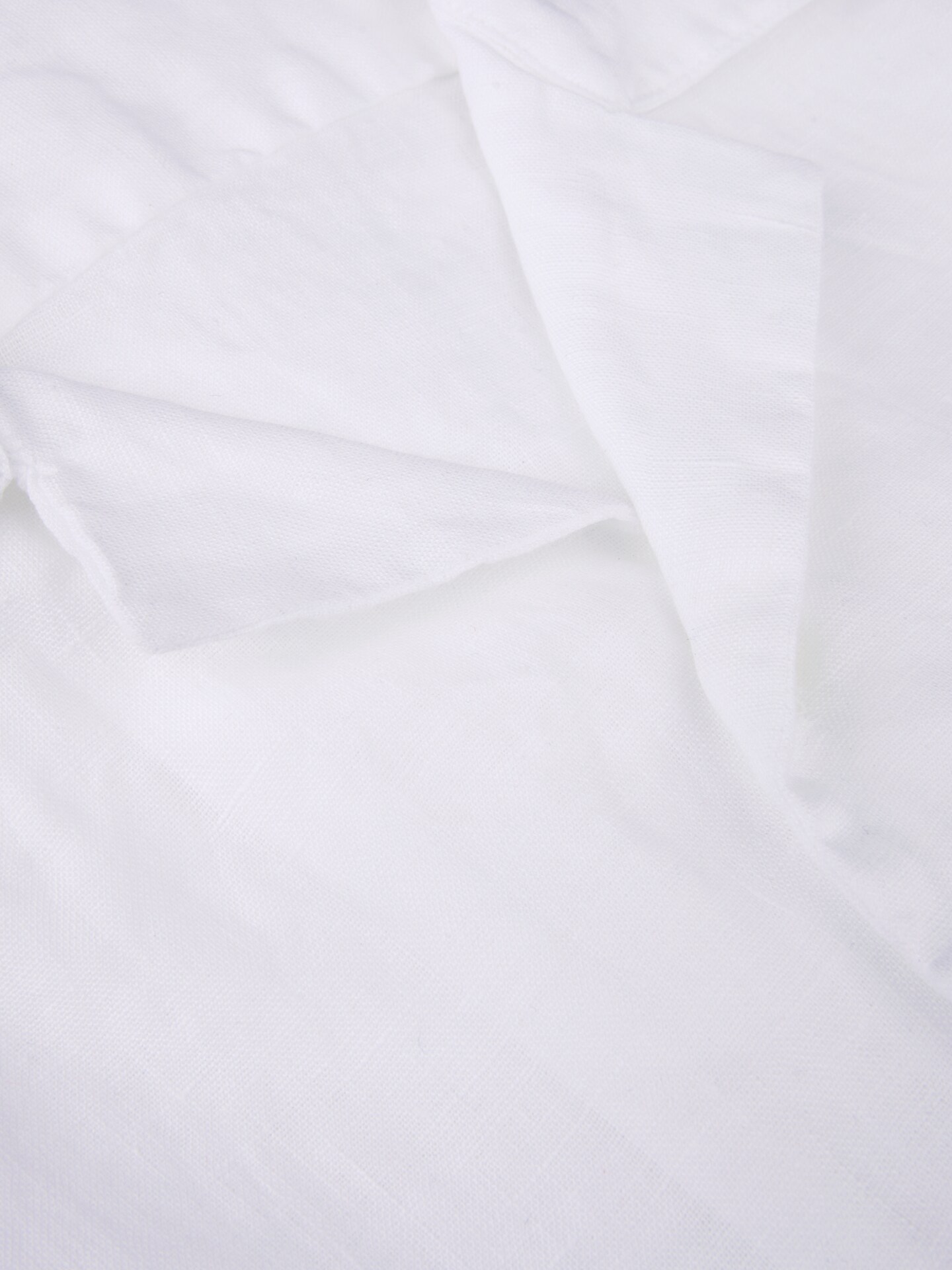 White Linen Shirt, Short Sleeves