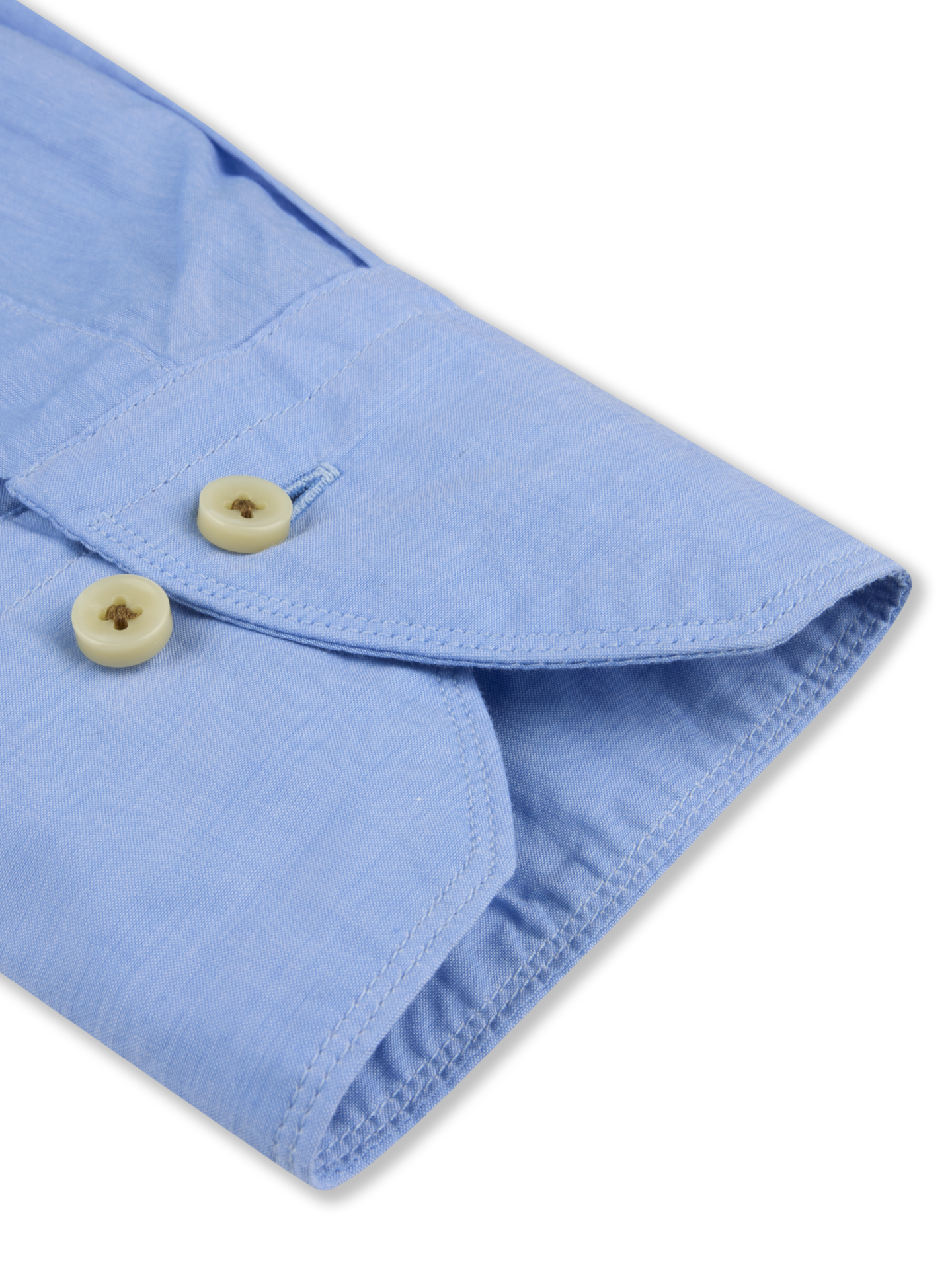 Casual Blue Poplin Shirt