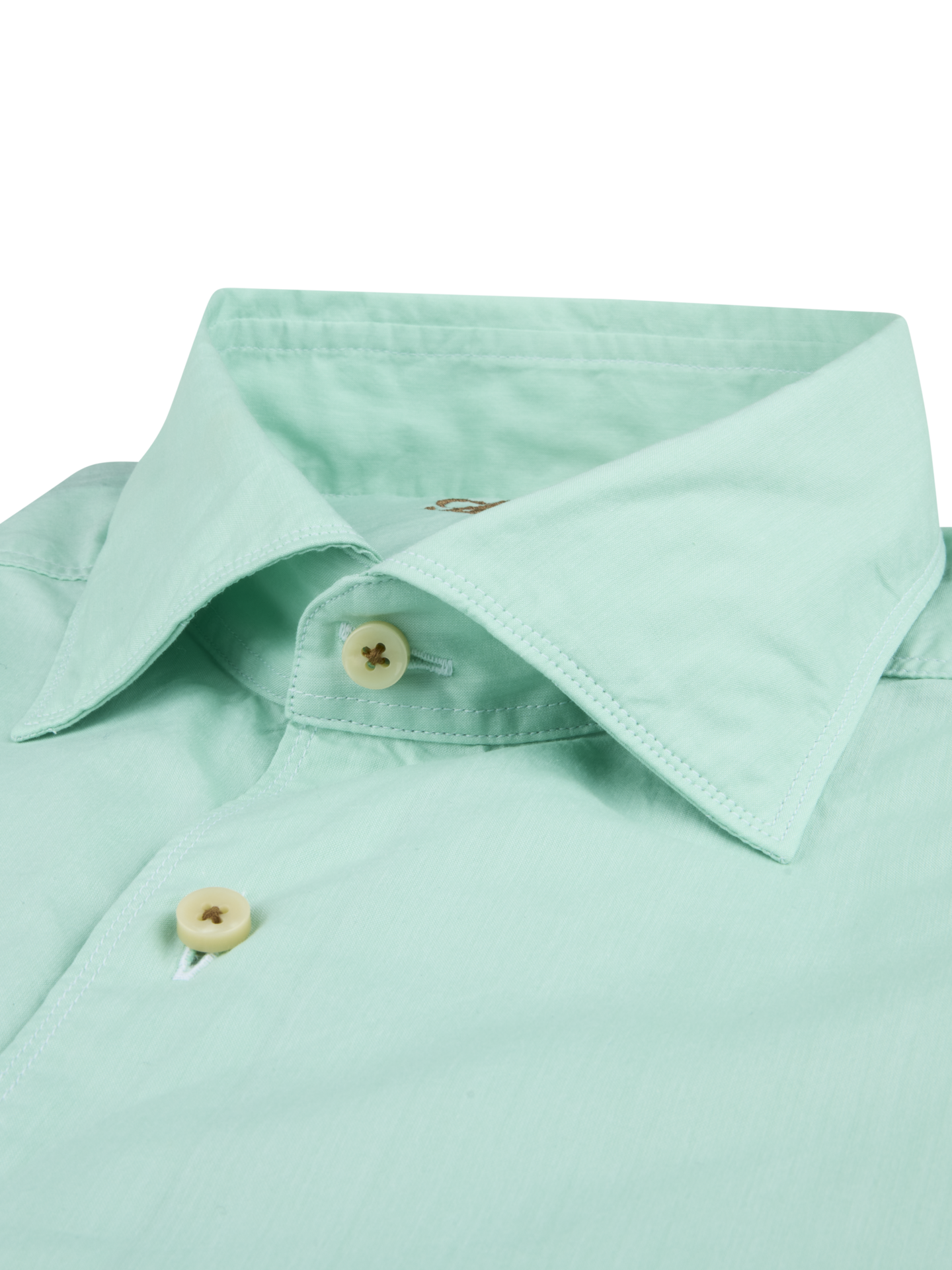 Casual Light green Poplin Shirt