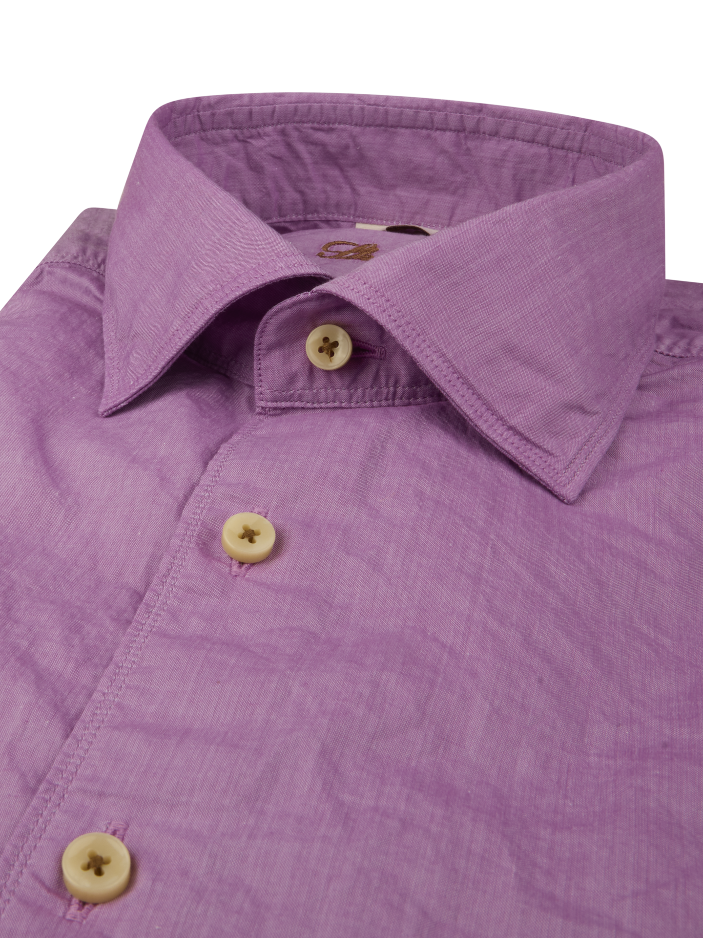 Casual Purple Poplin Shirt