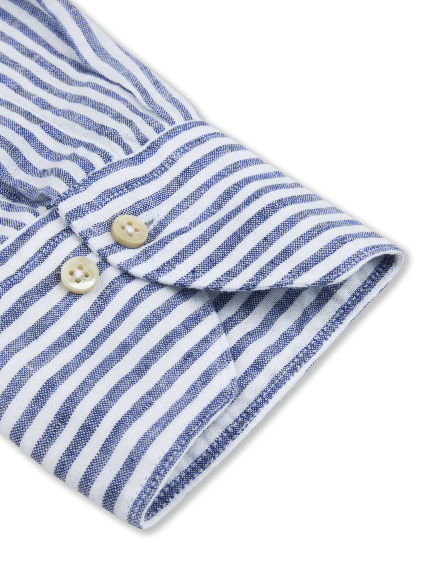 Navy Striped Linen Shirt