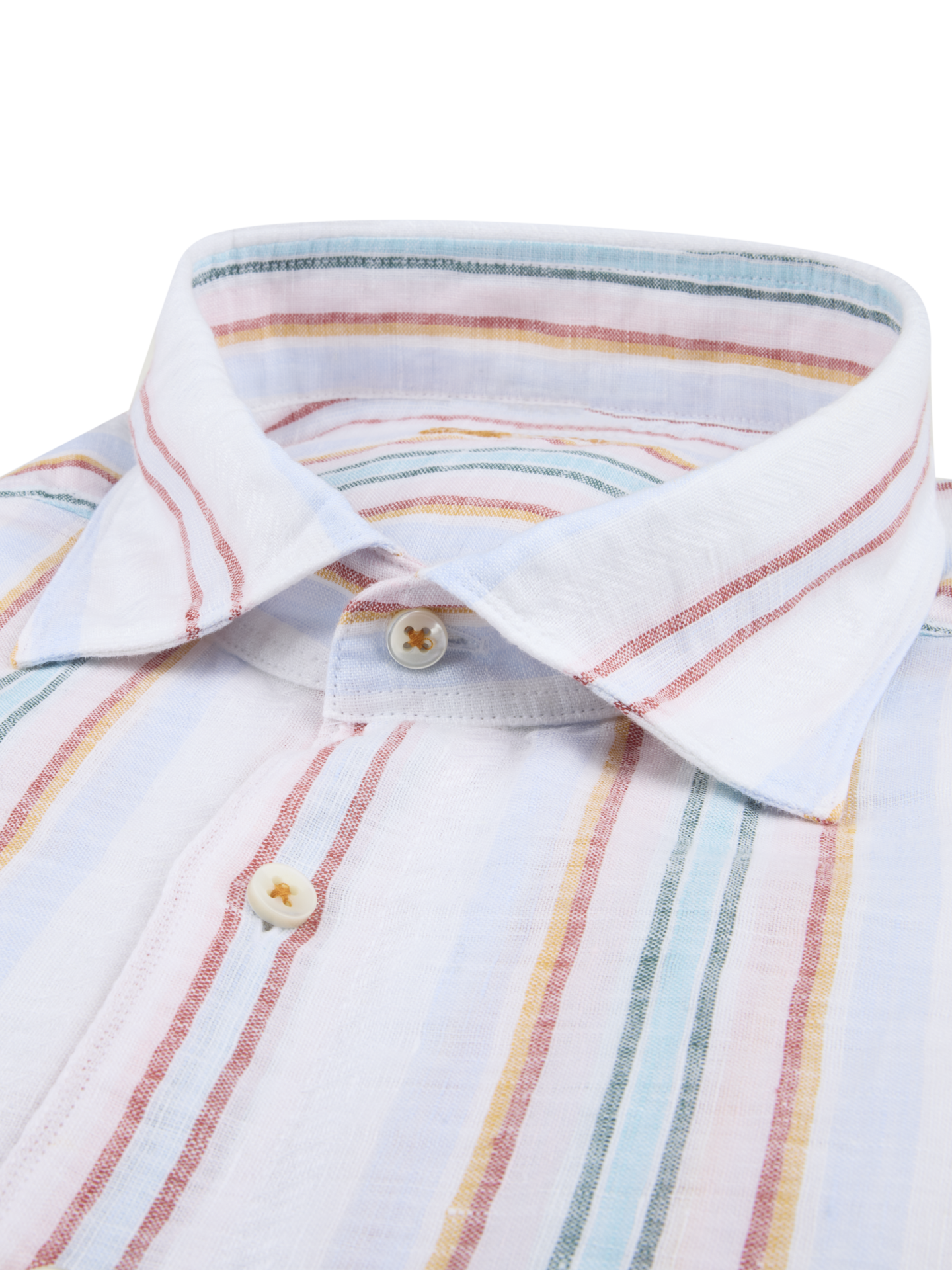 White Striped Linen Shirt