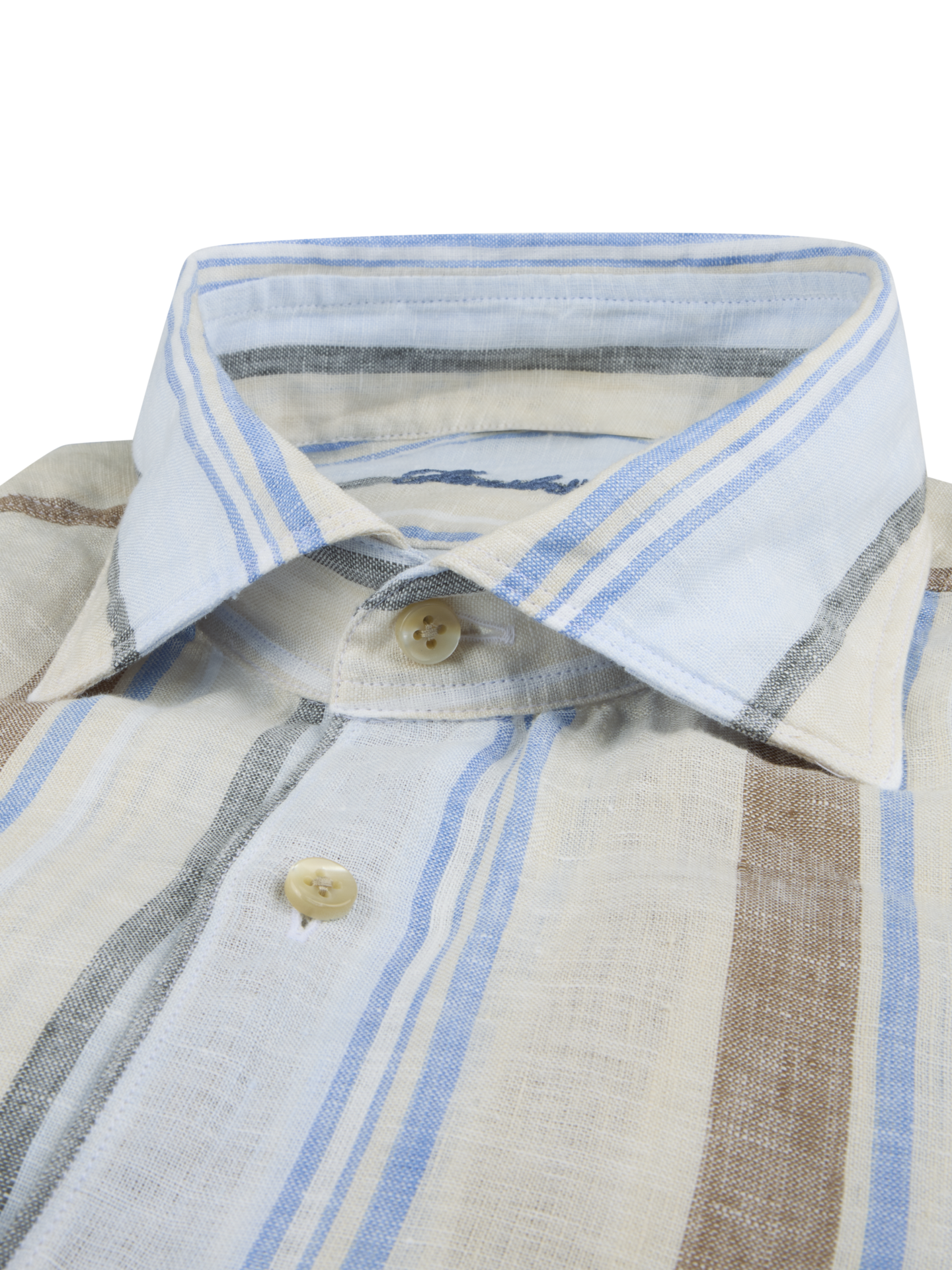 Blue Striped Linen Shirt 