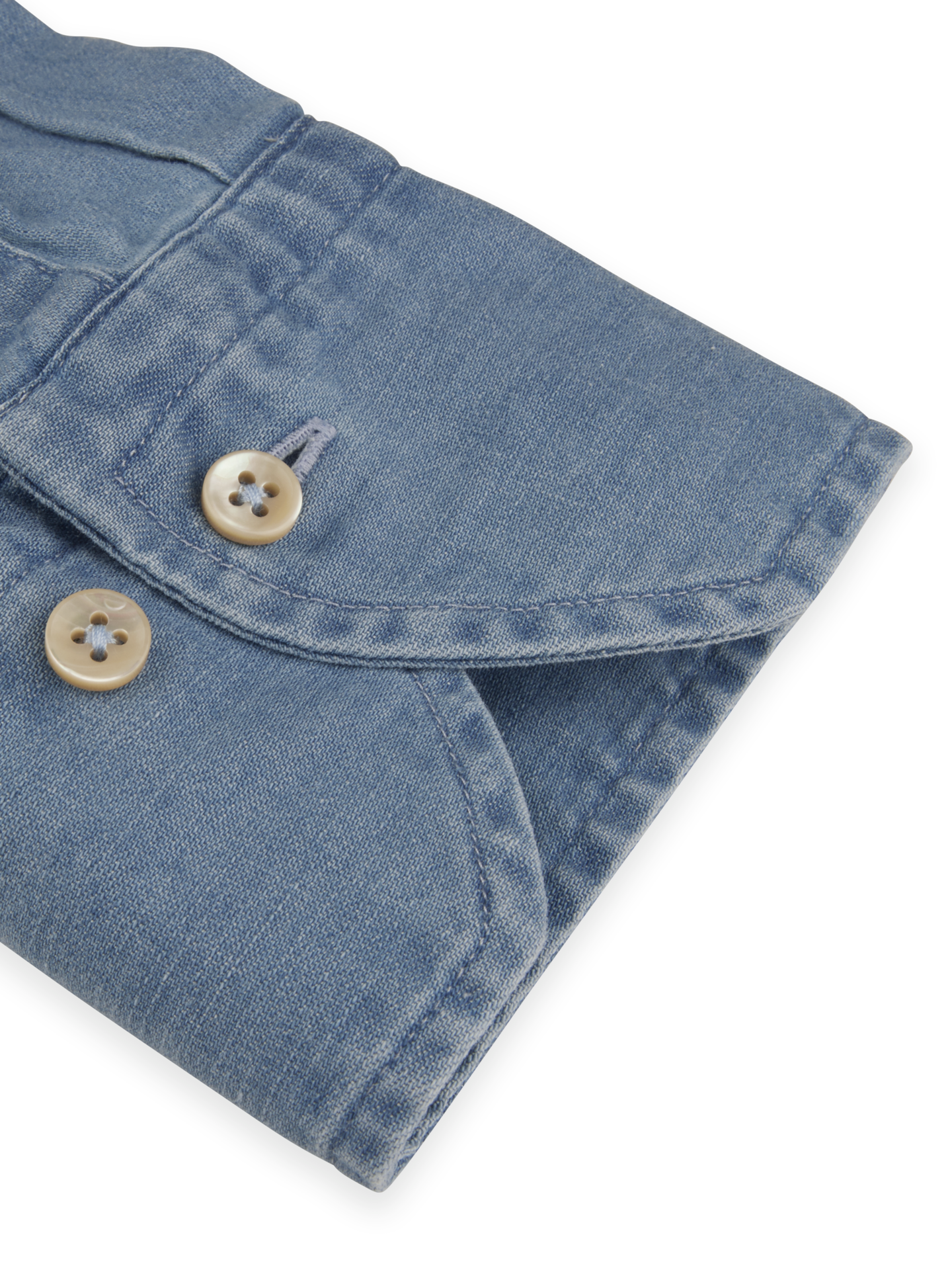 Light Denim Shirt, XL-Sleeves