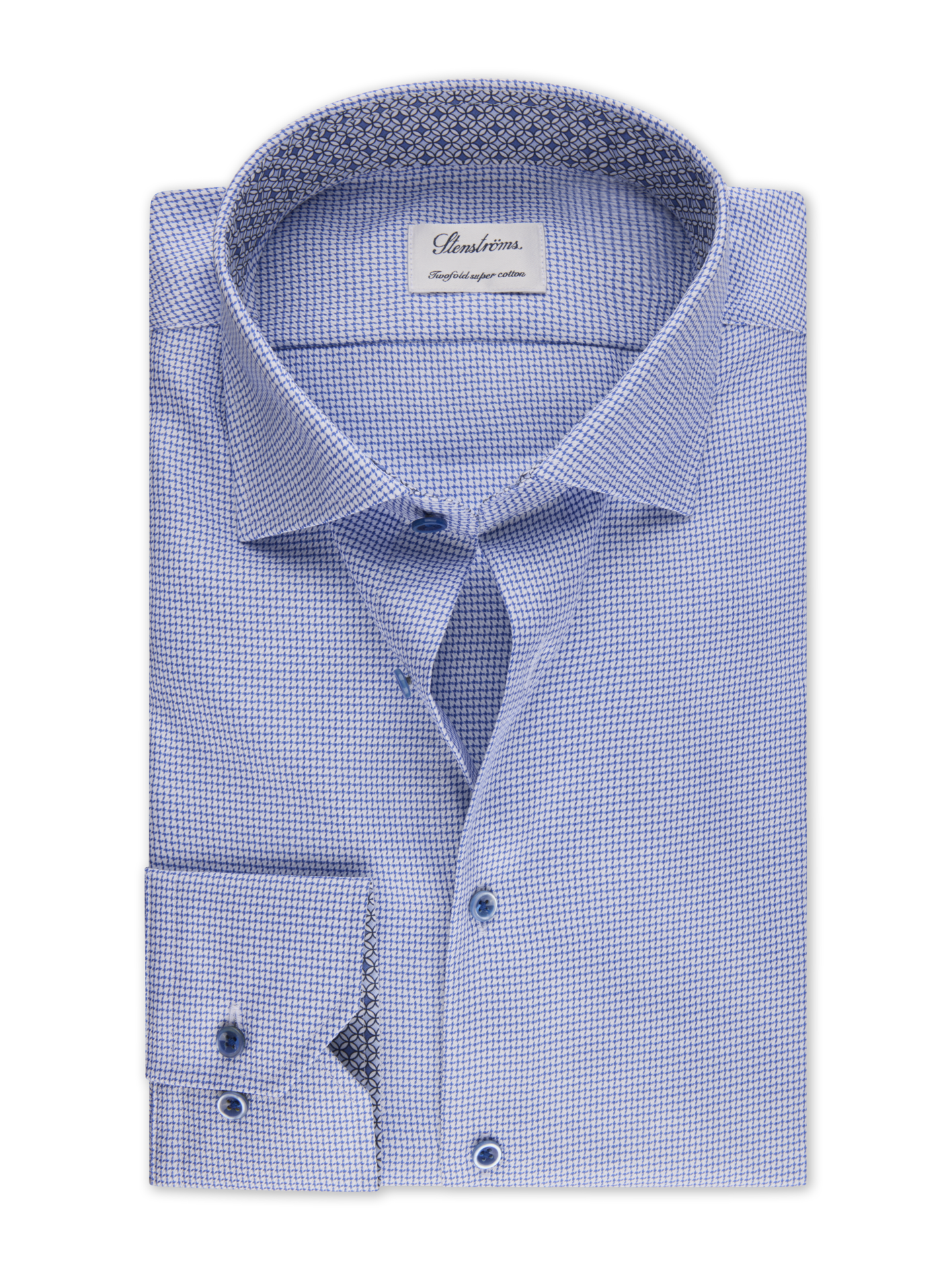 Blue Contrast Twill Shirt