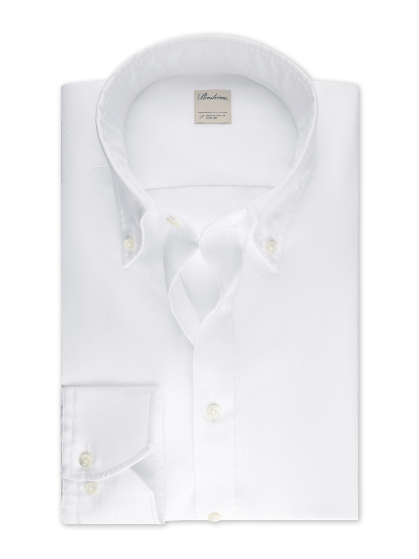 Stenströms White Oxford Shirt | Men | Men's Shirts | Slimline | Size: XL | White | Solid | Long Sleeves
