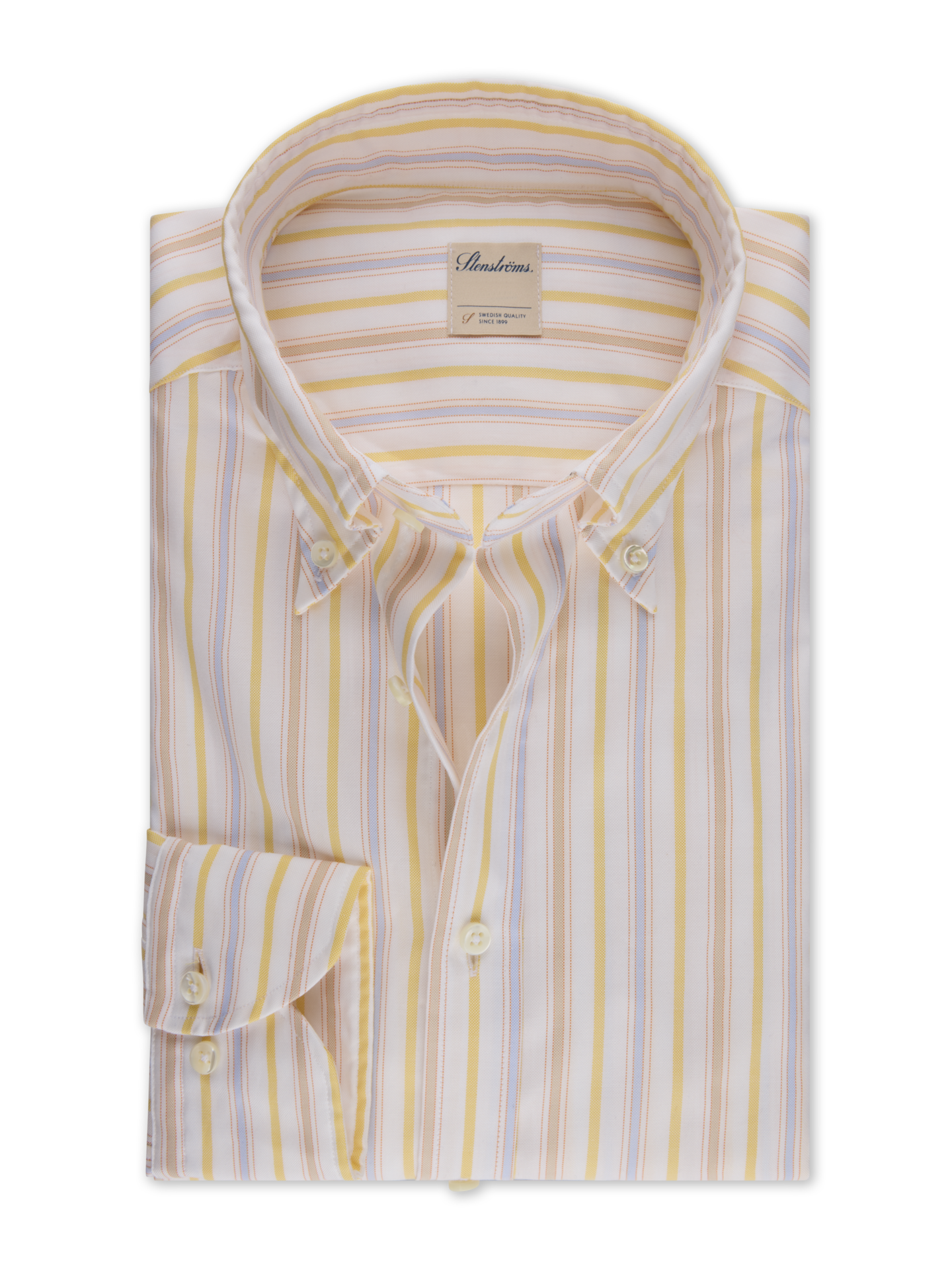 Light yellow Striped Oxford Shirt