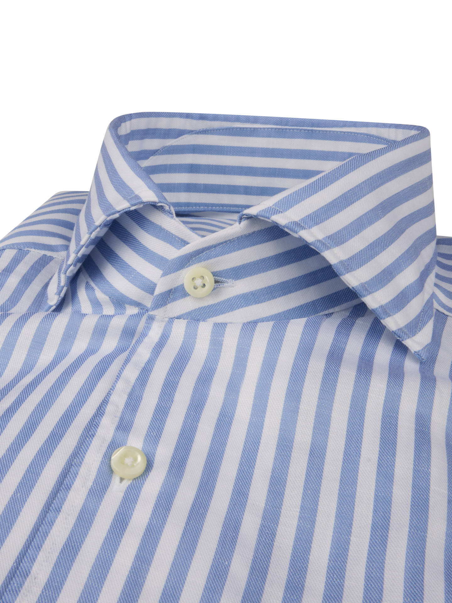 Blue Striped Cotton/Linen Shirt
