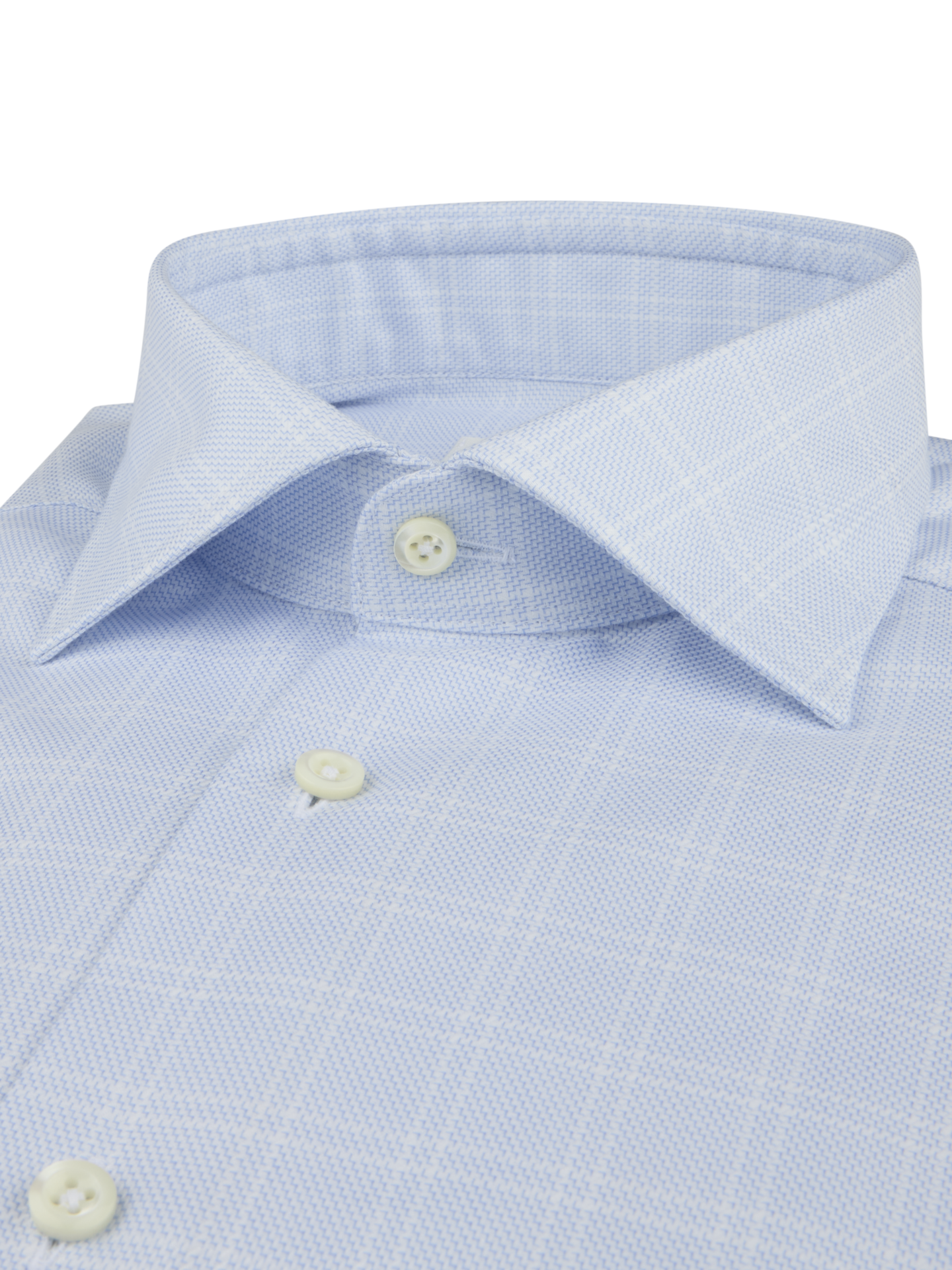 Light blue Checked Stretch Shirt