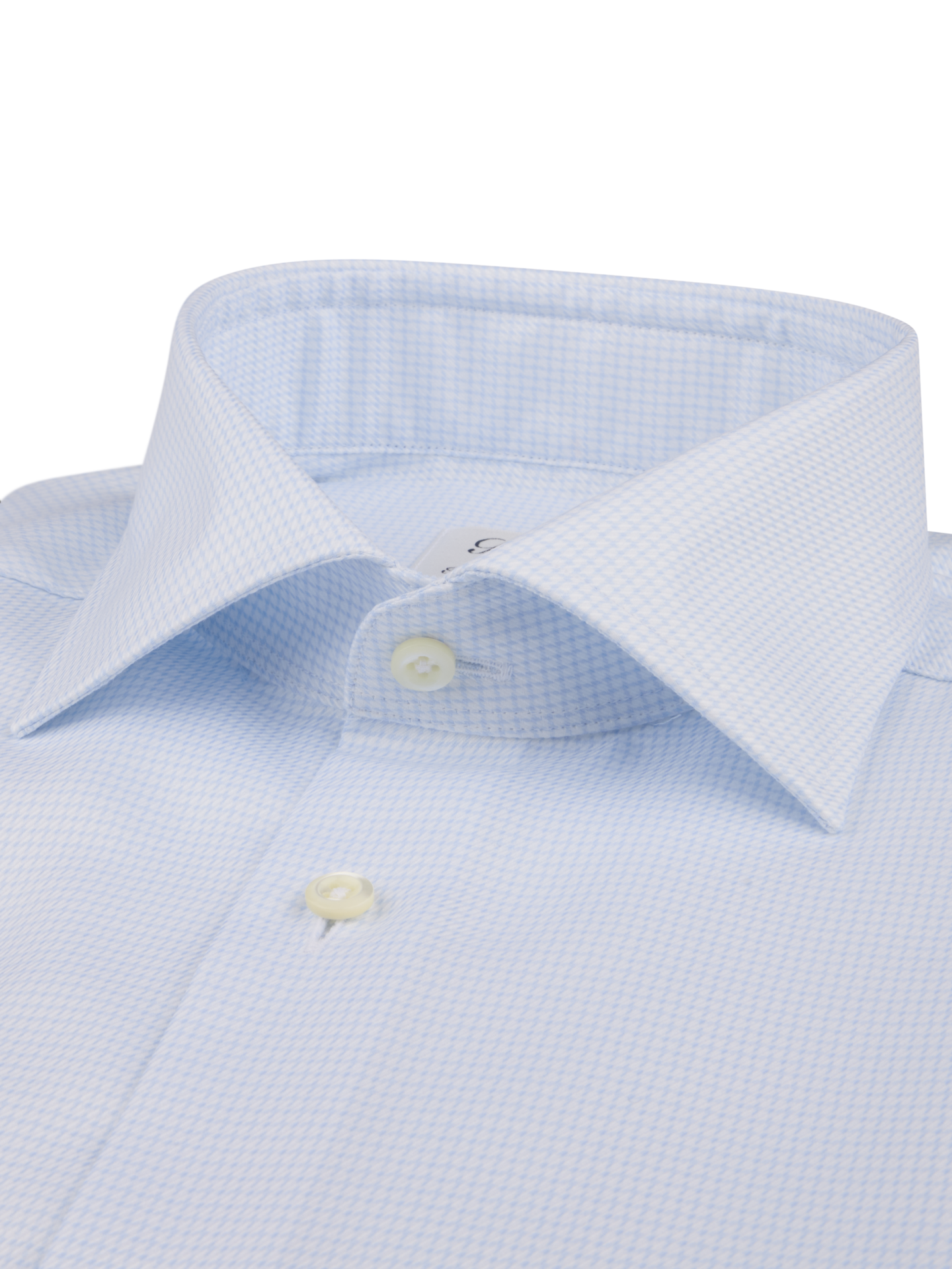 Light blue Checked Twill Shirt