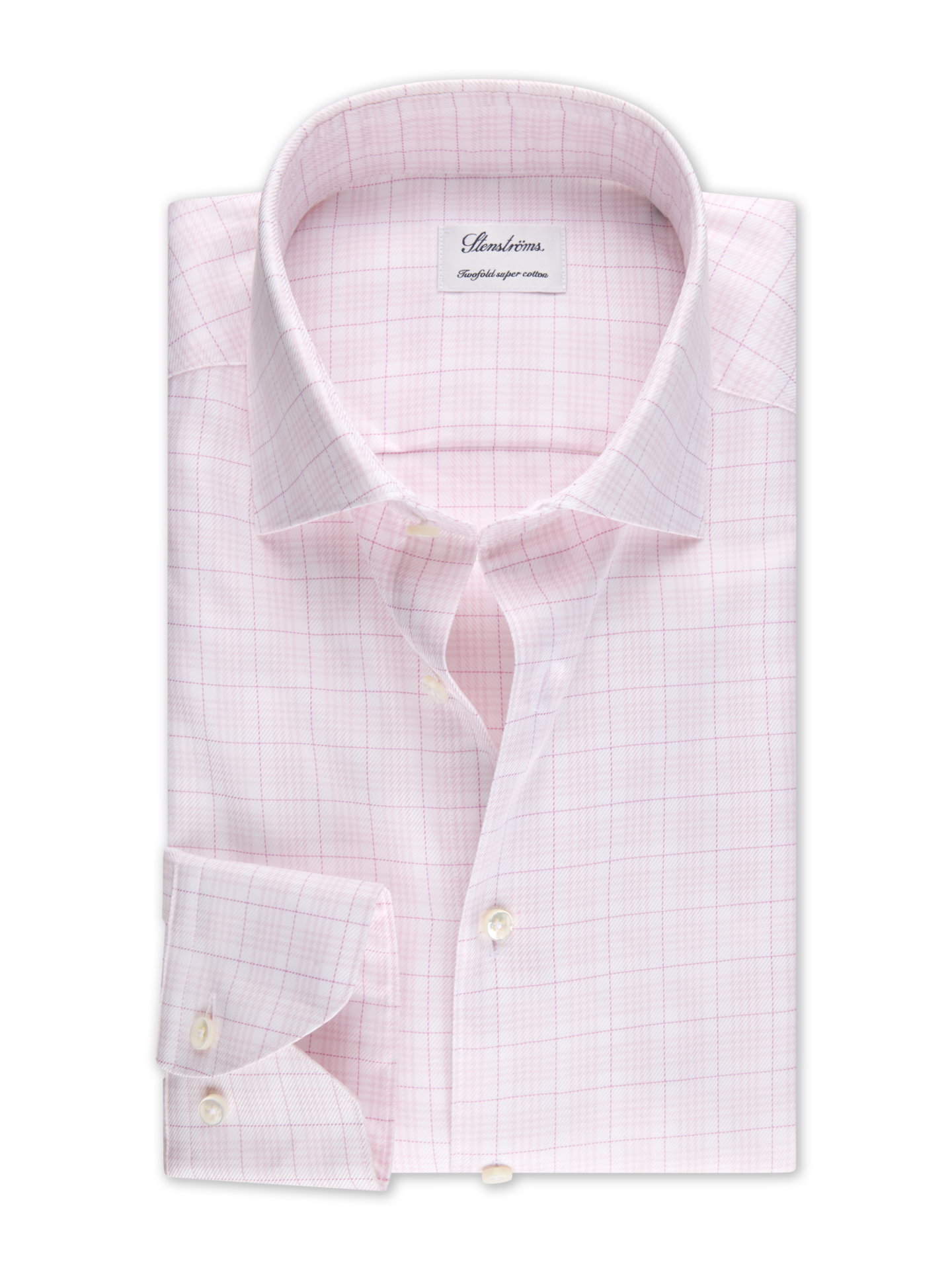 Light pink Checked Twill Shirt