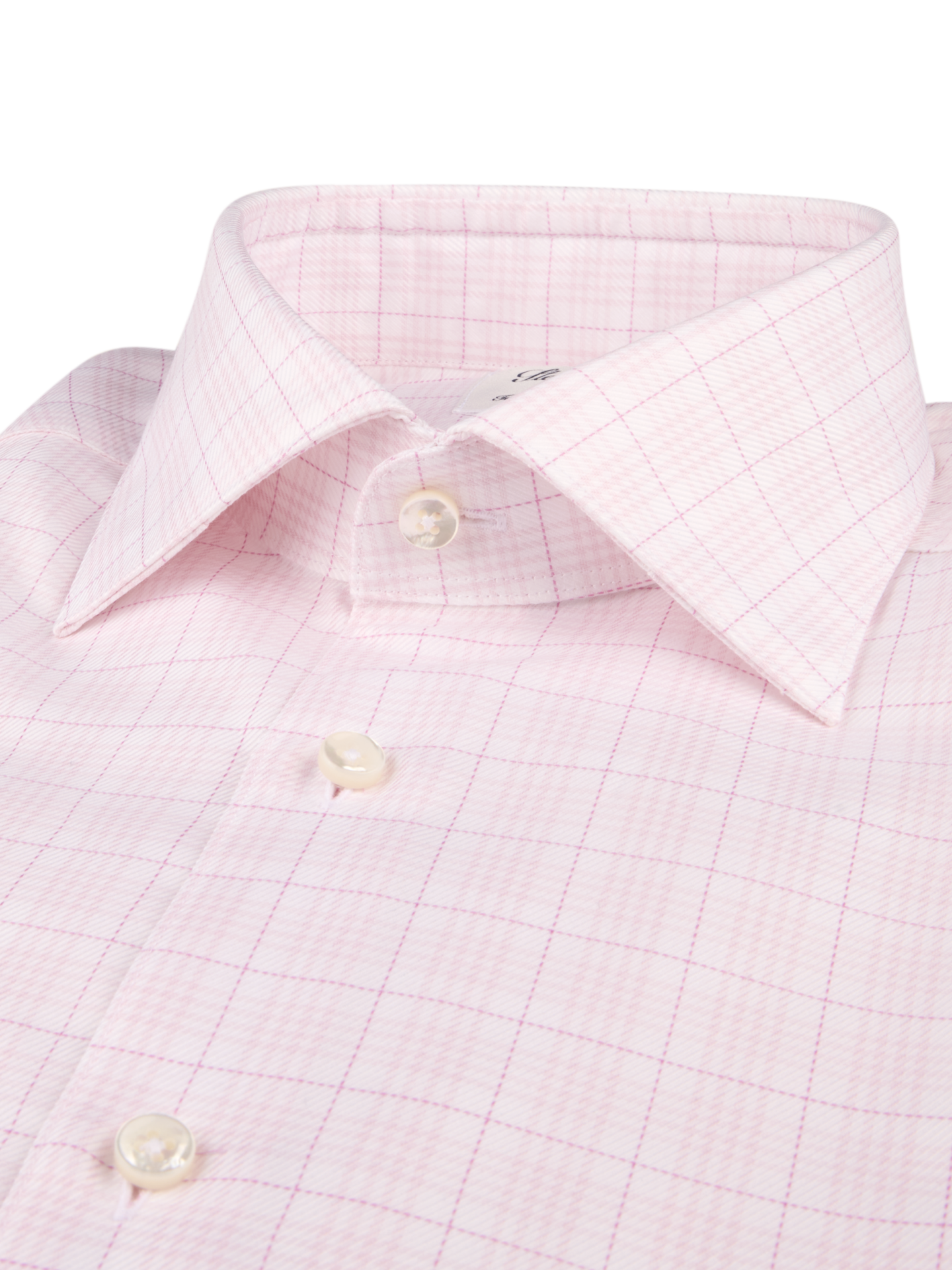 Light pink Checked Twill Shirt
