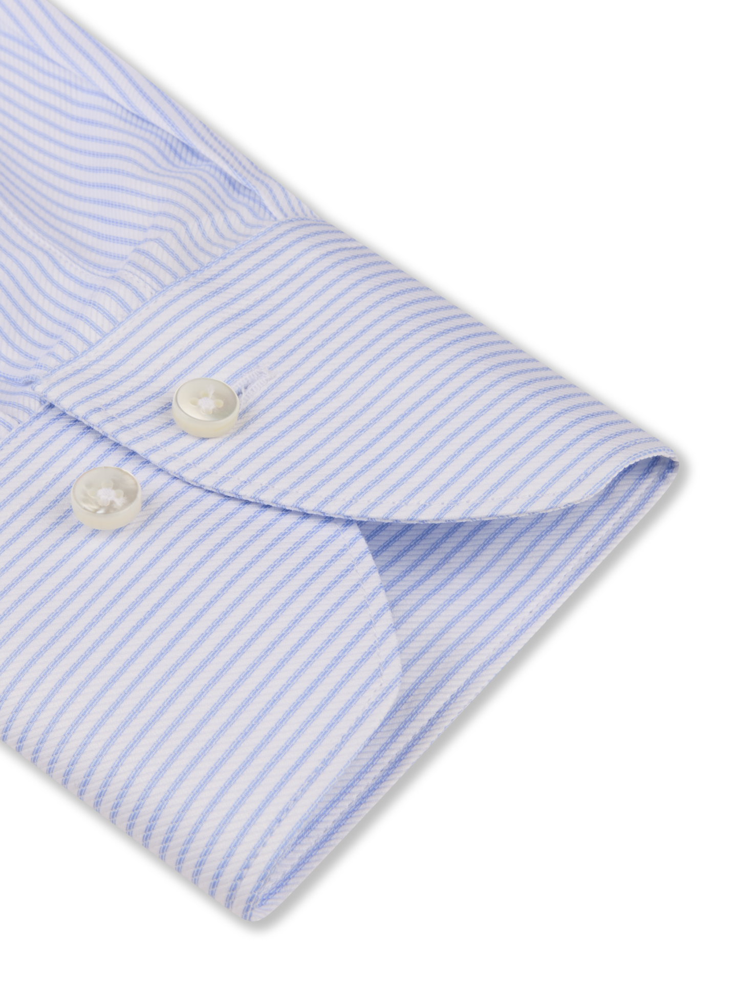 Light blue Striped Twill Shirt