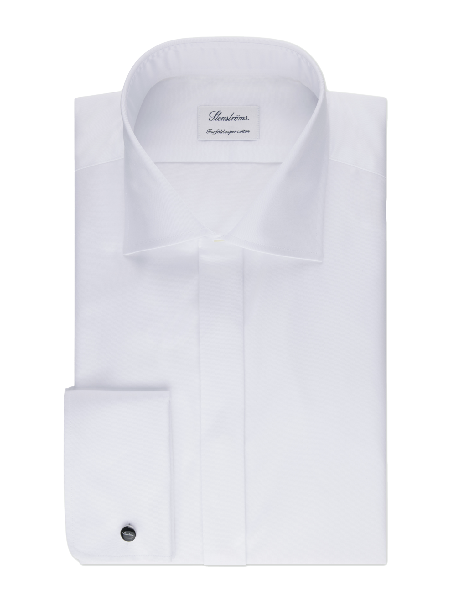 Stenströms White Tuxedo Shirt, XL-Sleeves | Men | Men's Shirts | Evening & Tuxedo Shirts | Slimline | Size: 37 | White | Solid | Extra Long Sleeves