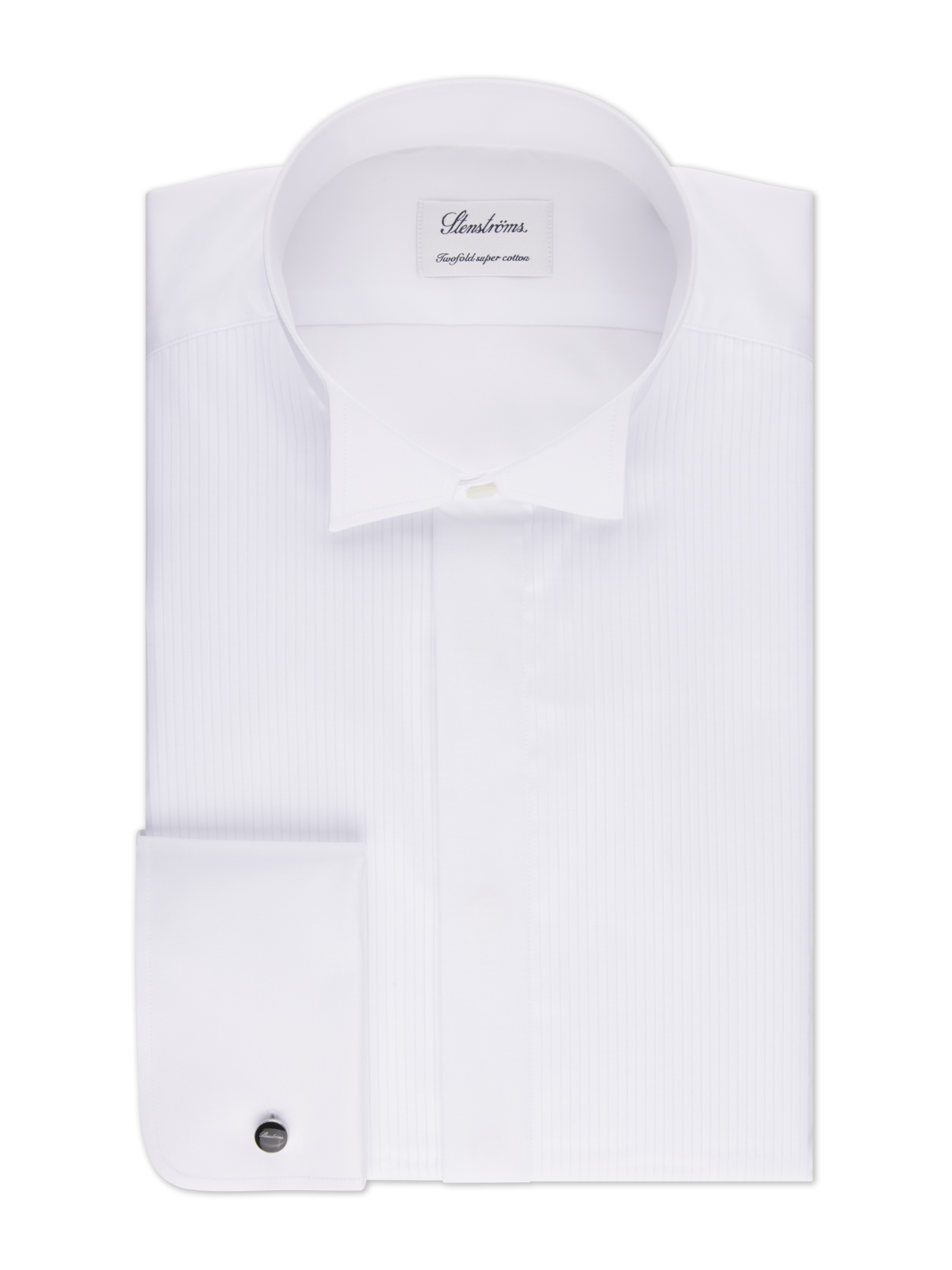 Stenströms White Tuxedo Shirt | Men | Men's Shirts | Evening & Tuxedo Shirts | Slimline | Size: 37 | White | Solid | Long Sleeves