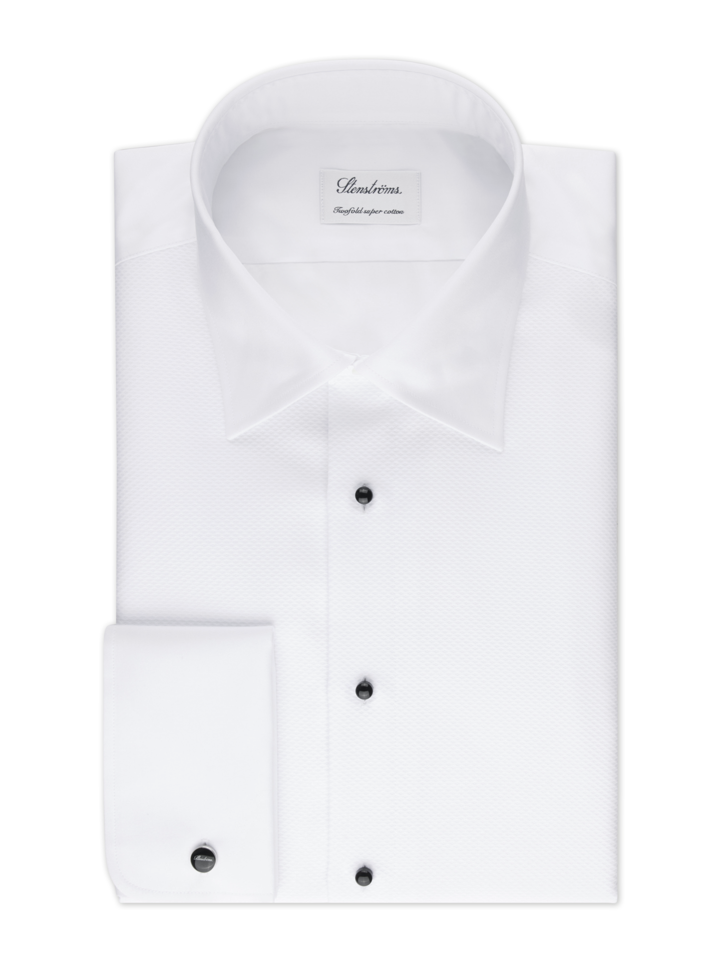 Stenströms White Tuxedo Shirt | Men | Men's Shirts | Evening & Tuxedo Shirts | Slimline | Size: 41 | White | Solid | Long Sleeves