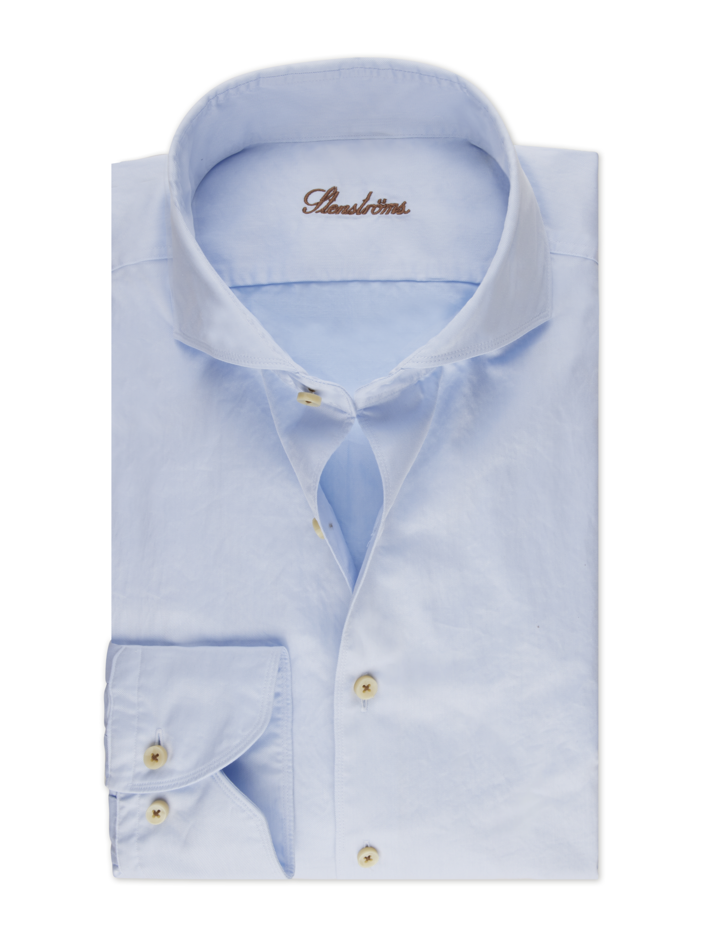 Stenströms Light blue Twill Shirt | Men | Men's Shirts | Slimline | Size: XXL | Light blue | Solid | Long Sleeves