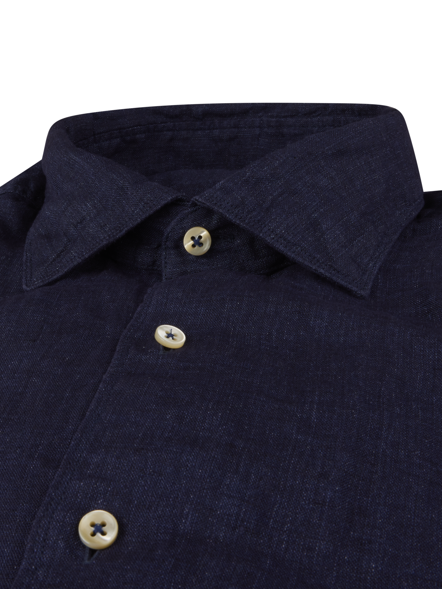 Navy Linen Shirt 