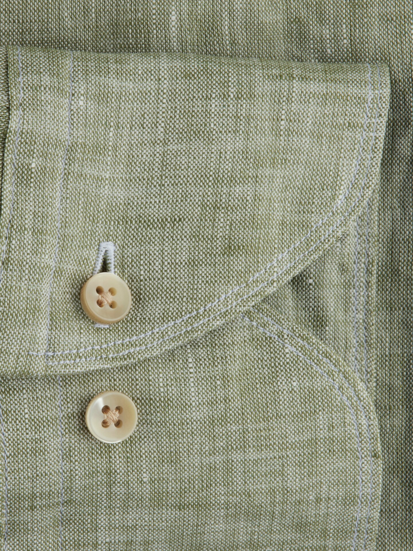 Green Linen Shirt 