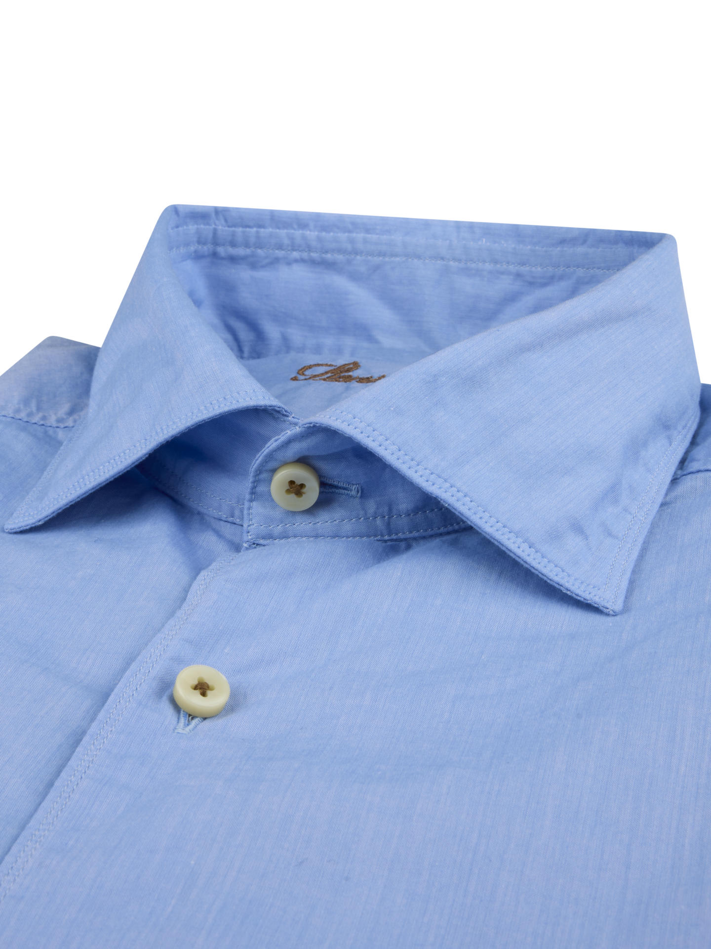 Casual Blue Poplin Shirt