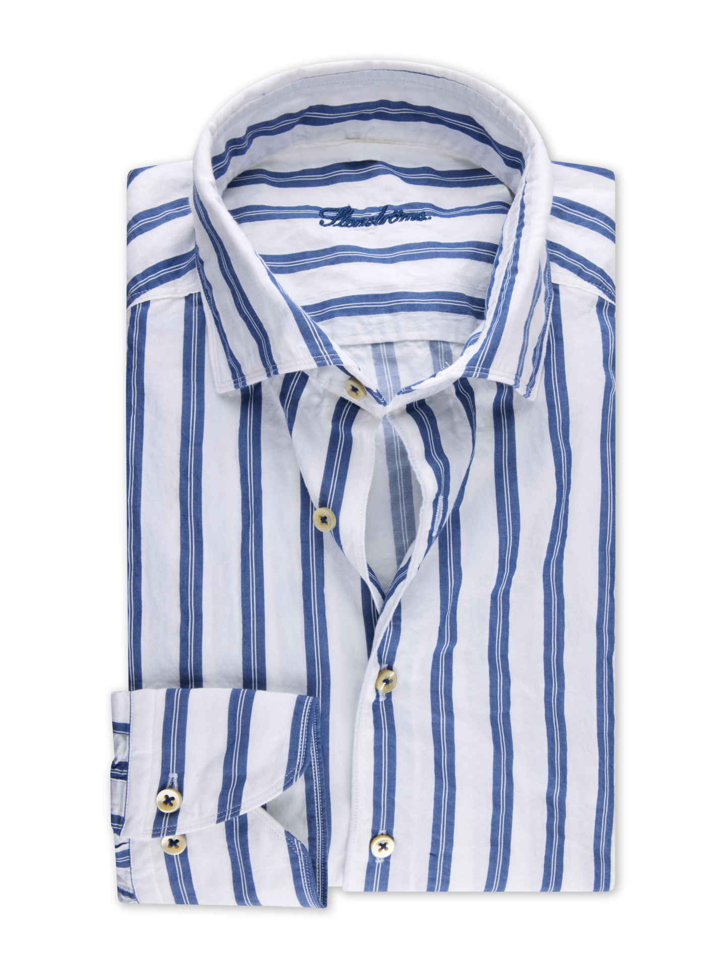 Blue Striped Oxford Shirt