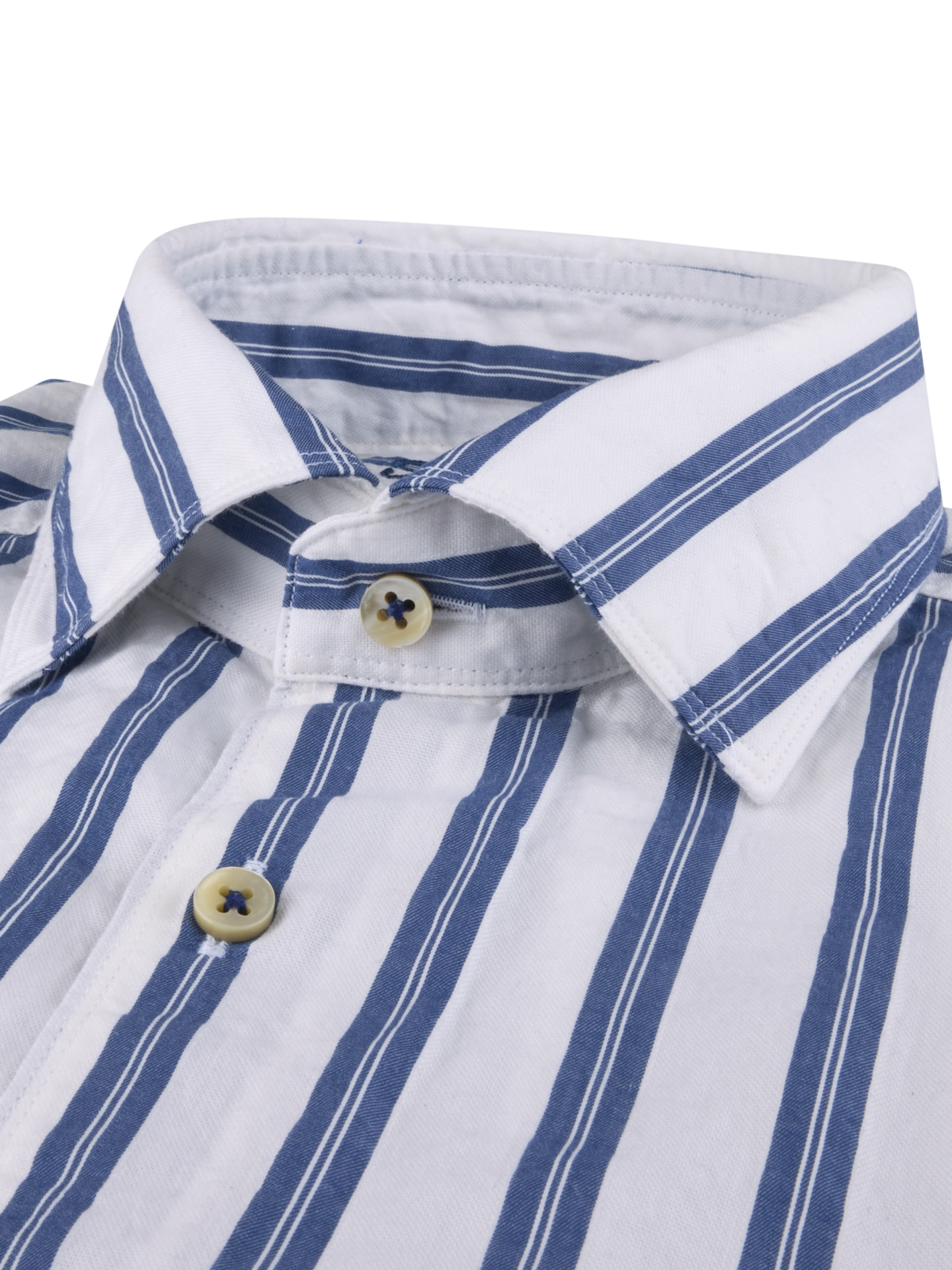 Blue Striped Oxford Shirt