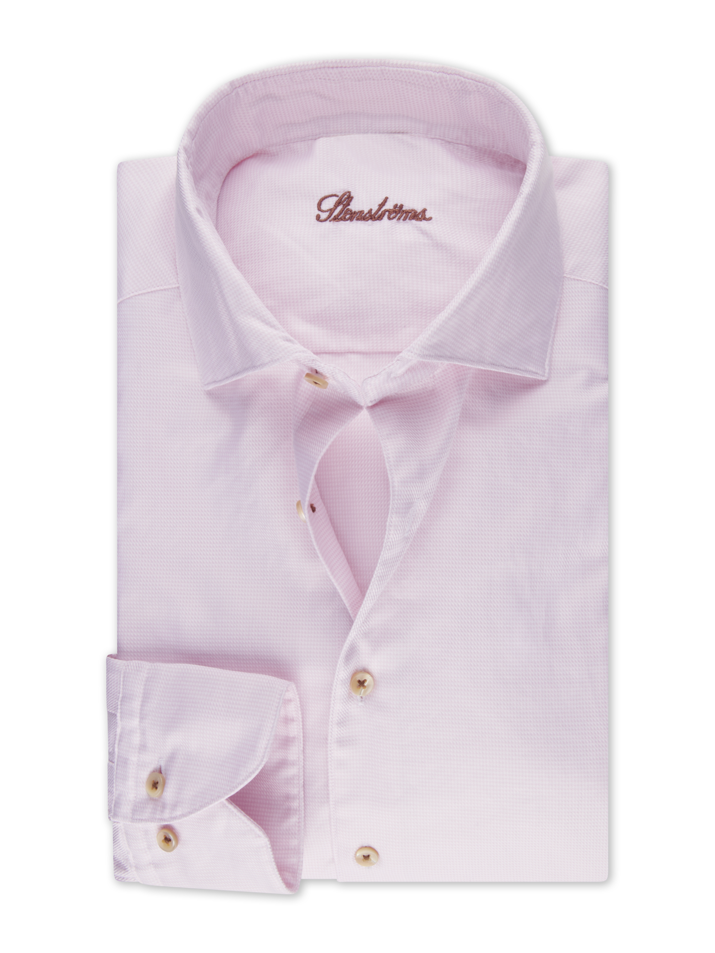 Stenströms Light pink Twill Shirt | Men | Men's Shirts | Slimline | Size: XL | Light pink | Solid | Long Sleeves