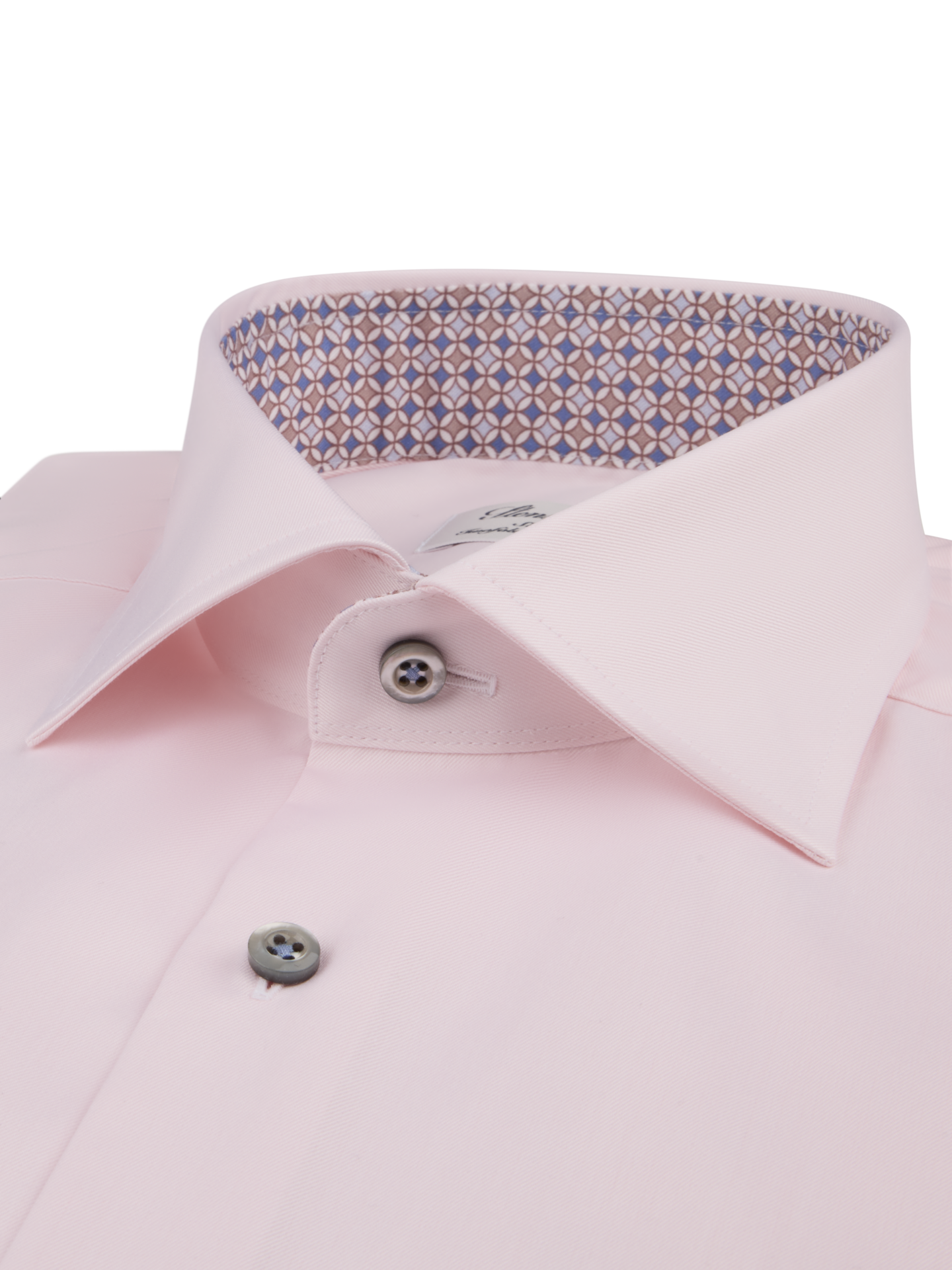 Dark pink Contrast Twill Shirt