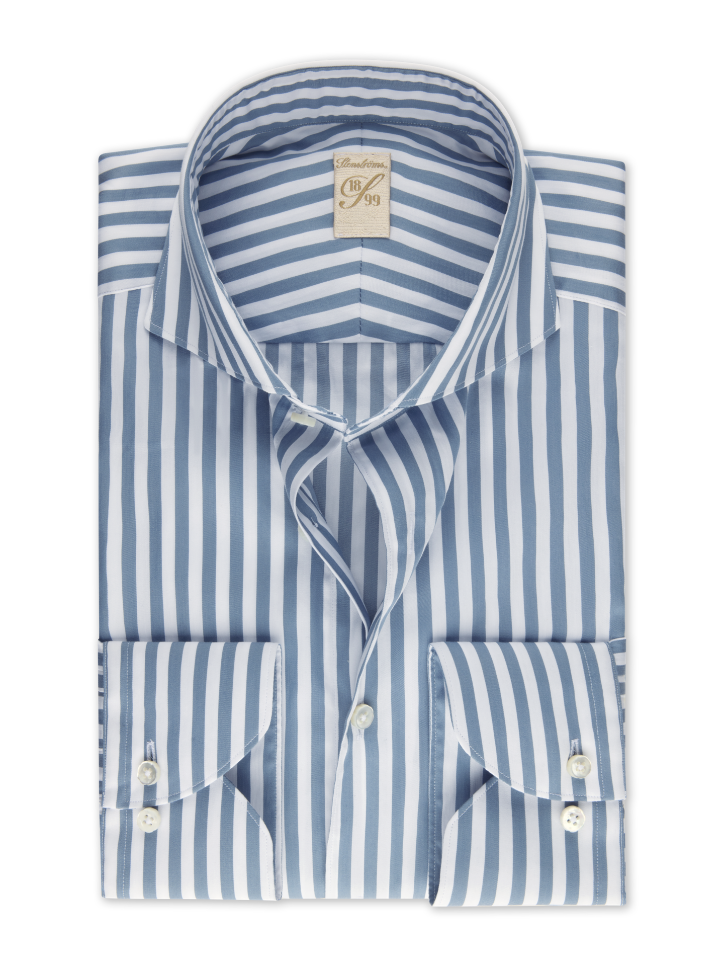 Stenströms Blue Striped Shirt | Men | Men's Shirts | 1899 | Size: 42 | Blue | Striped | Long Sleeves