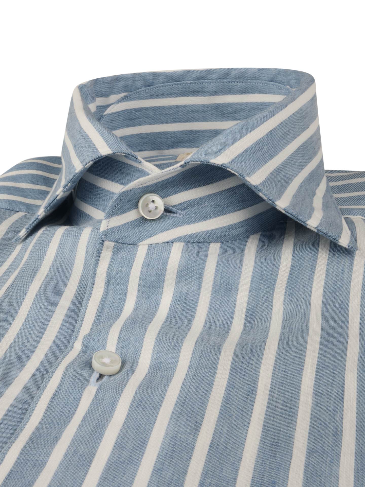 Blue Striped Linen Shirt