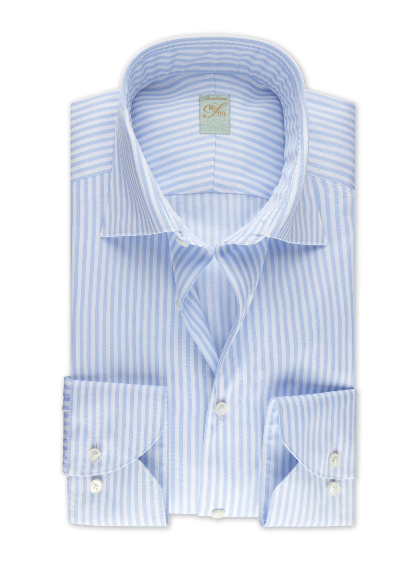 Light blue Striped Twill Shirt