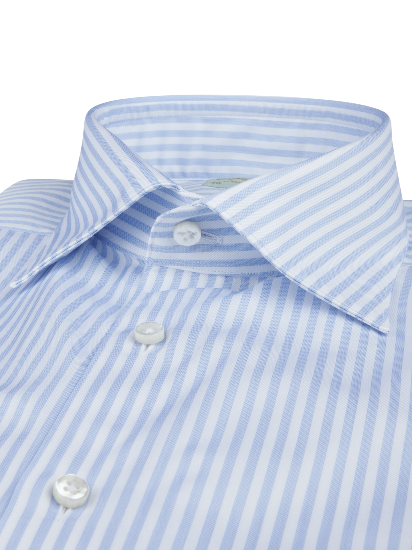 Light blue Striped Twill Shirt