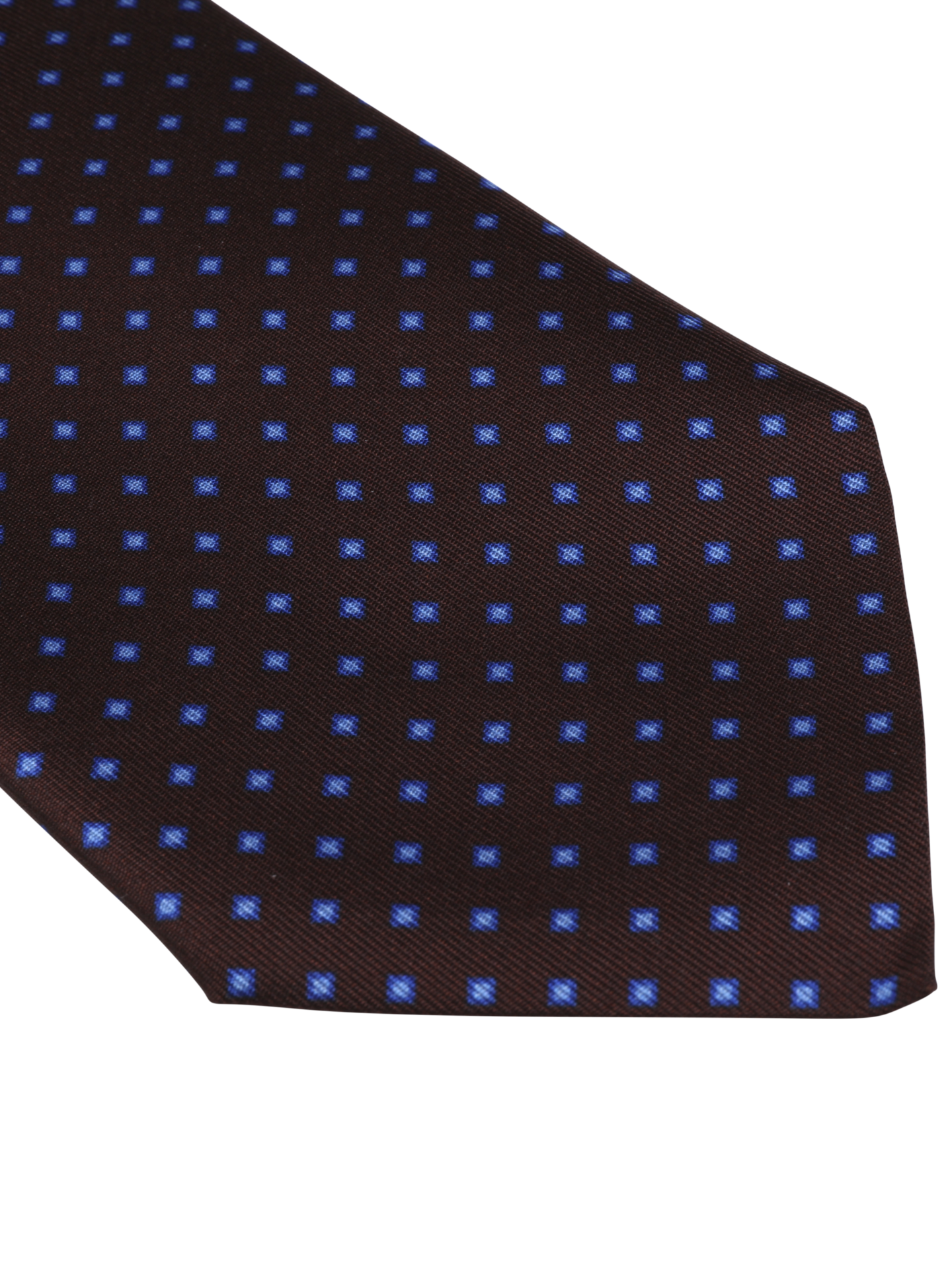 Brown Patterned Silk Tie