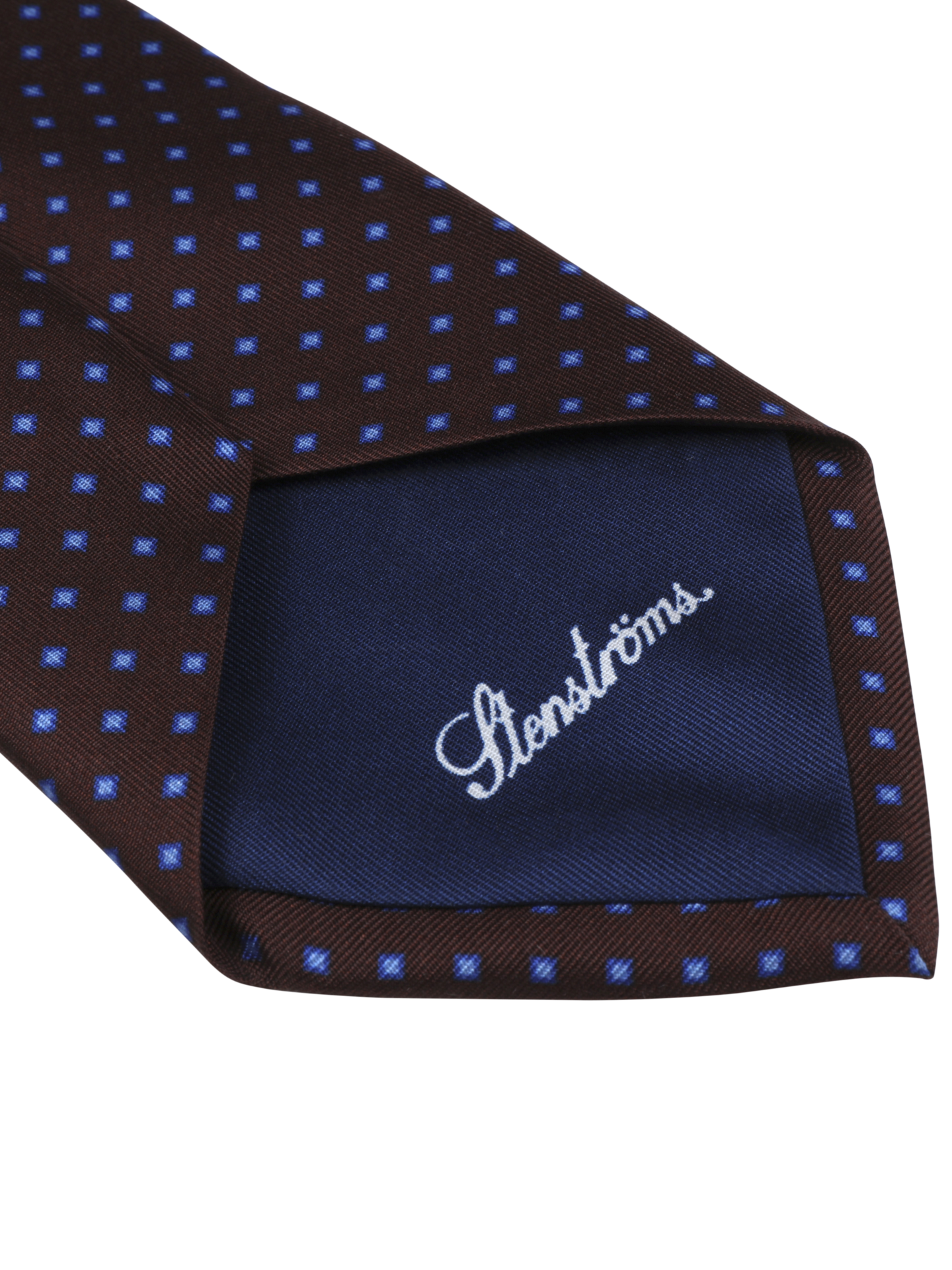 Brown Patterned Silk Tie