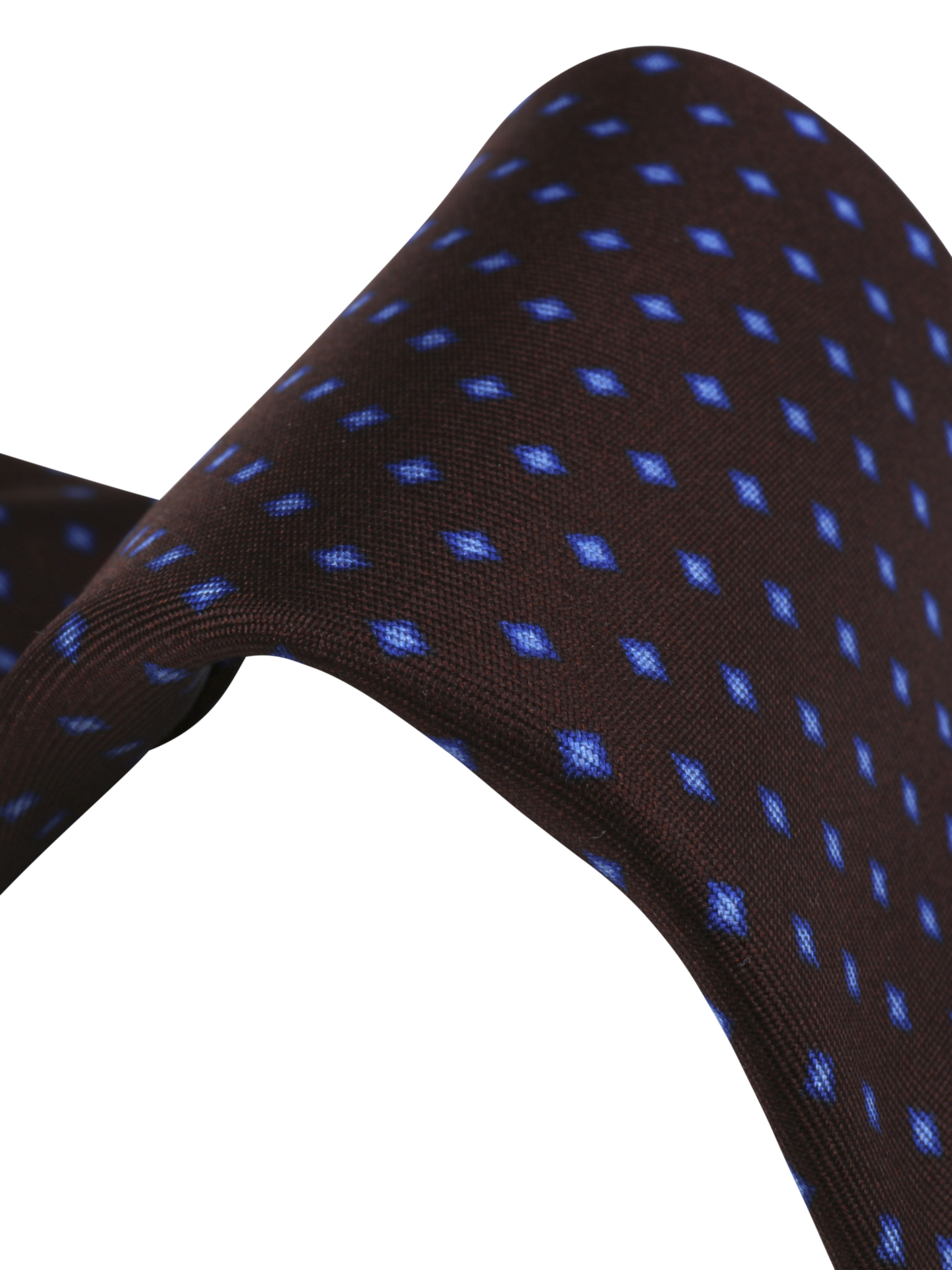 Brown Patterned Silk Tie