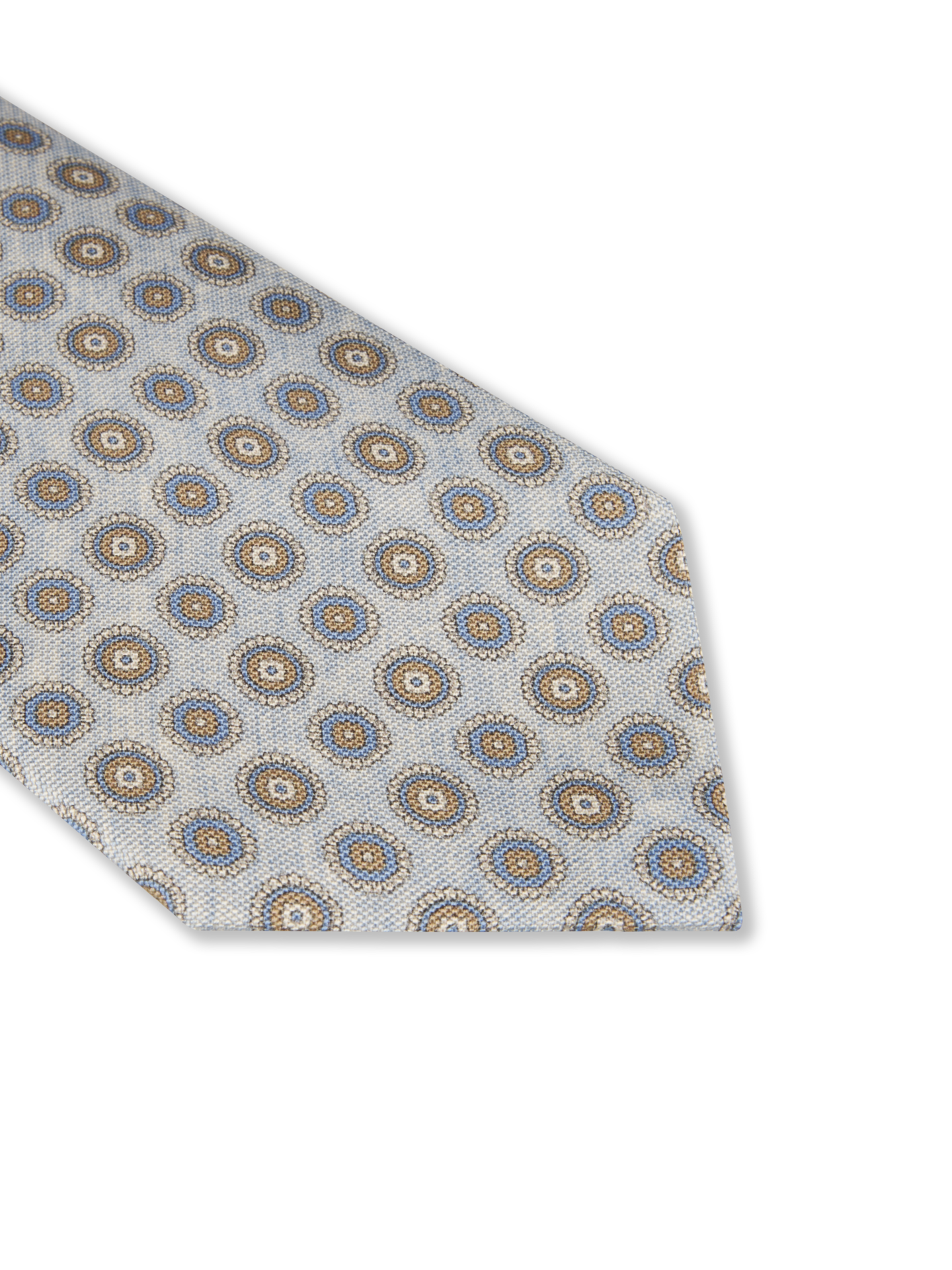 Light blue Patterned Silk Tie
