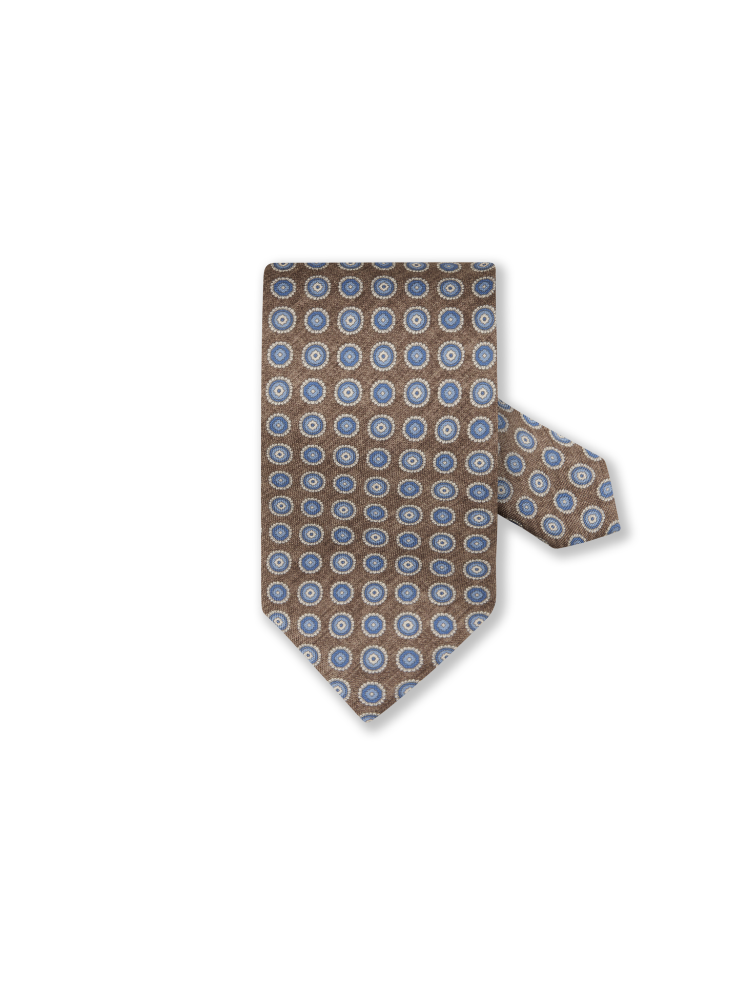 Stenströms Brown Patterned Silk Tie | Men | Accessories | Size: One Size | Brown