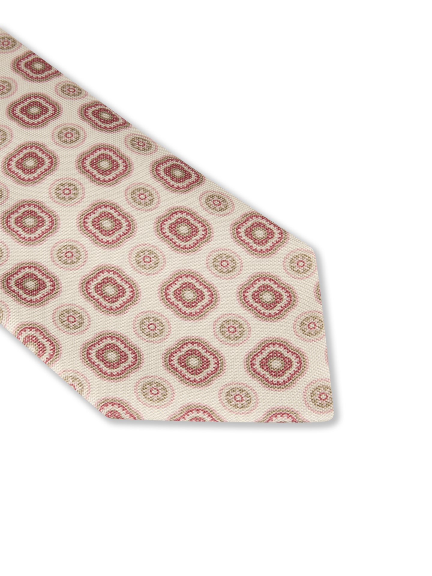 Light red Patterned Silk Tie