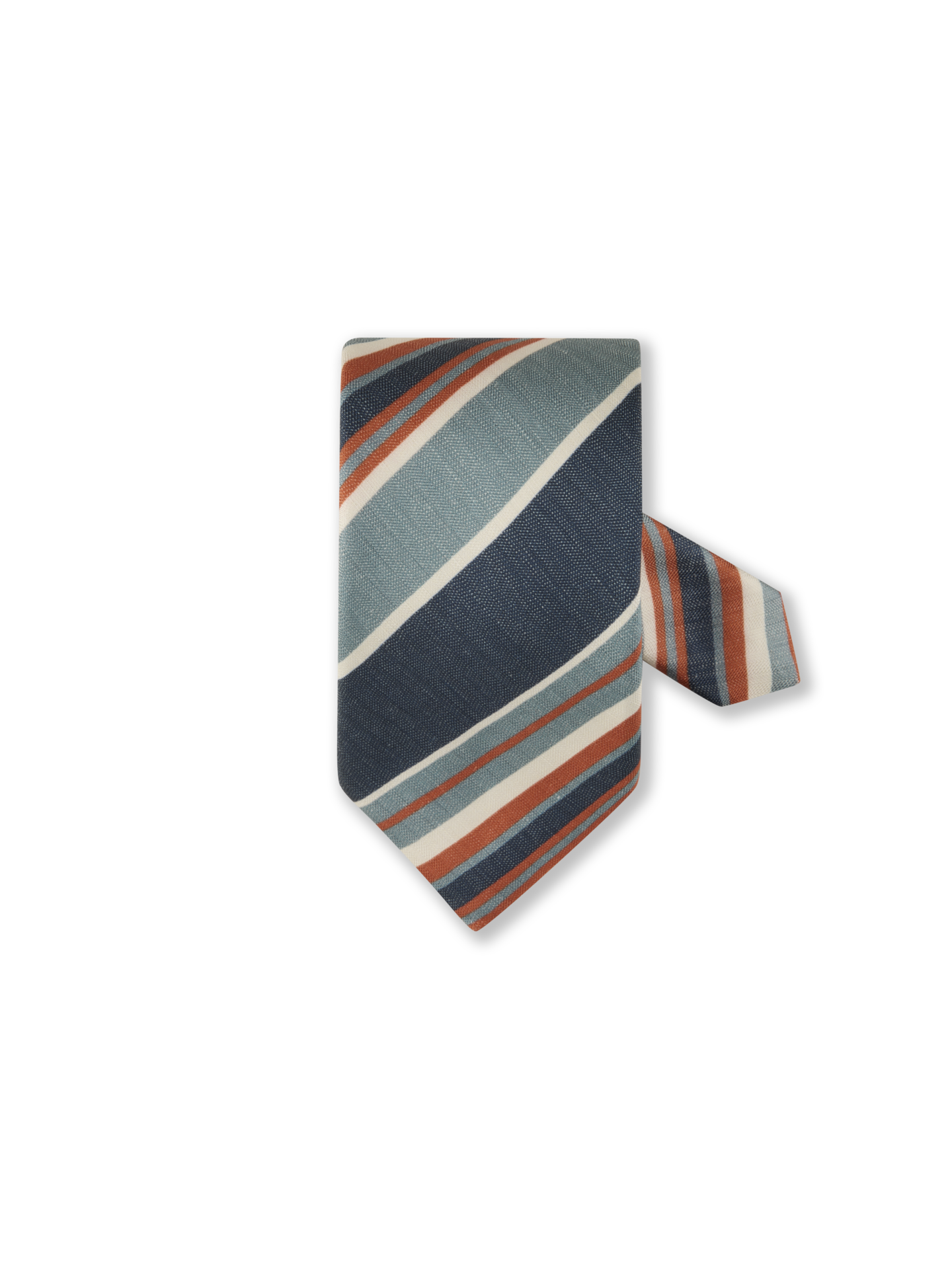 Stenströms Marinblå Randig Sidenslips | Herr | Accessoarer | Storlek: One Size | Marinblå