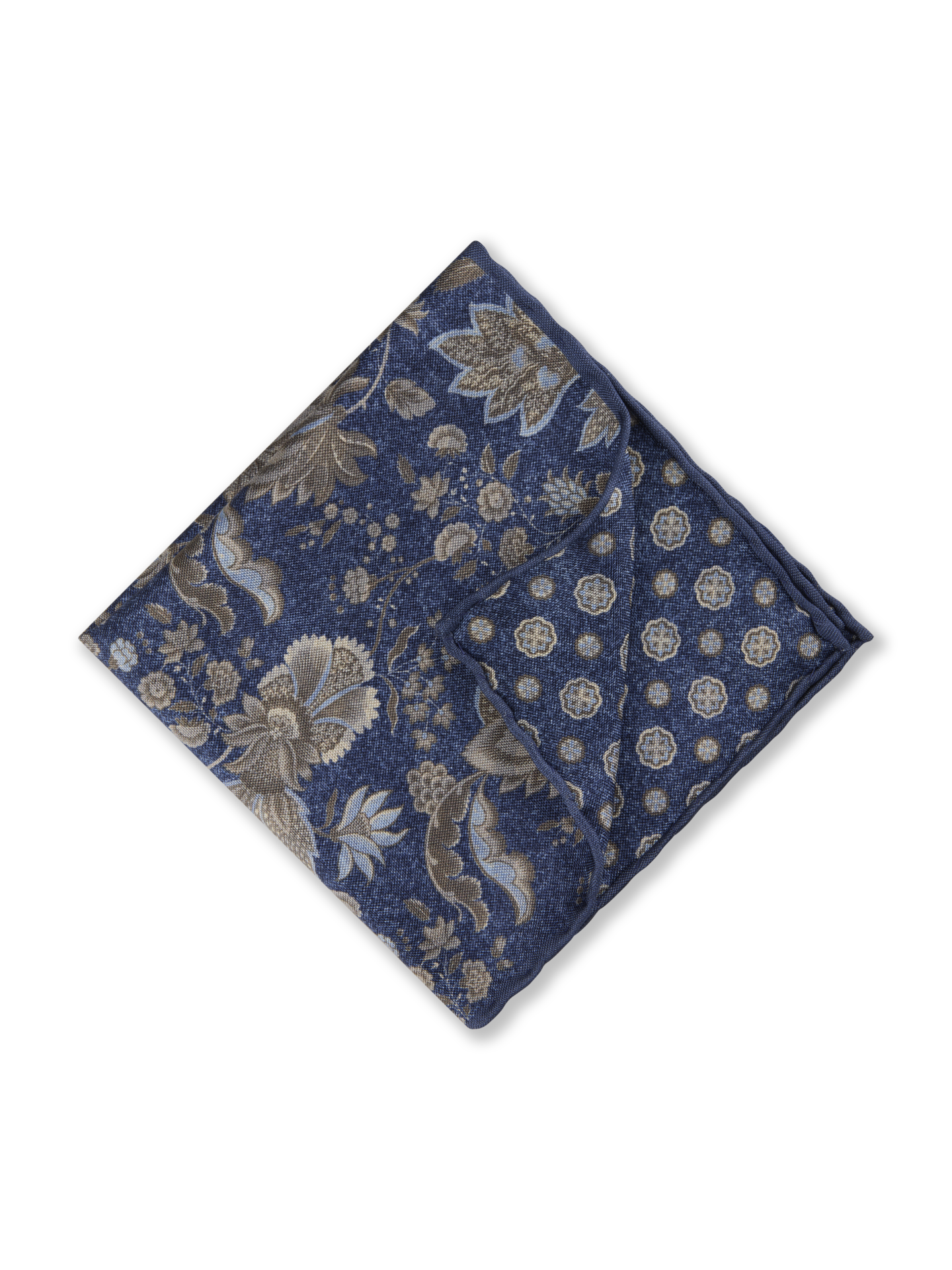 Stenströms Dark blue Patterned Silk Hankie | Men | Accessories | Size: One Size | Dark blue